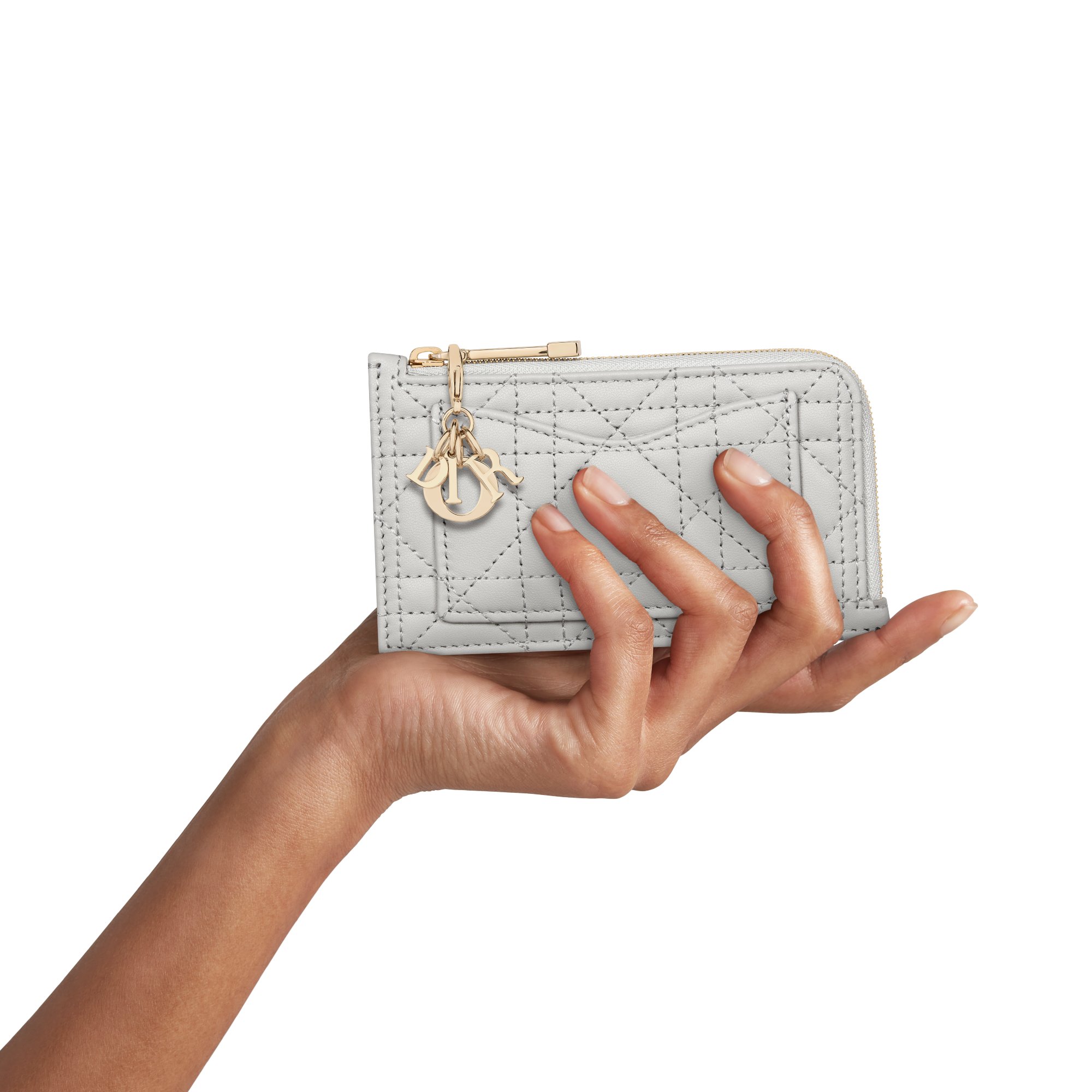 DIOR | Lady Dior Cosmos ジップ カードホルダー カナージュ ラムスキン