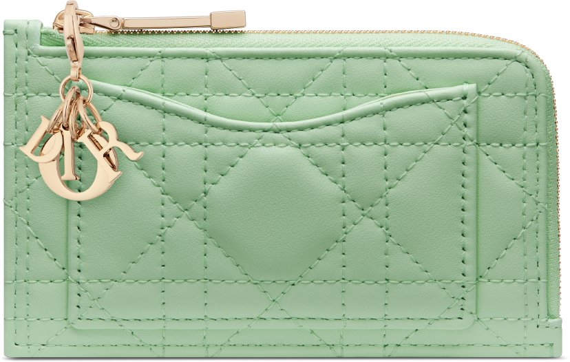DIOR | Lady Dior Cosmos ジップ カードホルダー カナージュ ラムスキン 