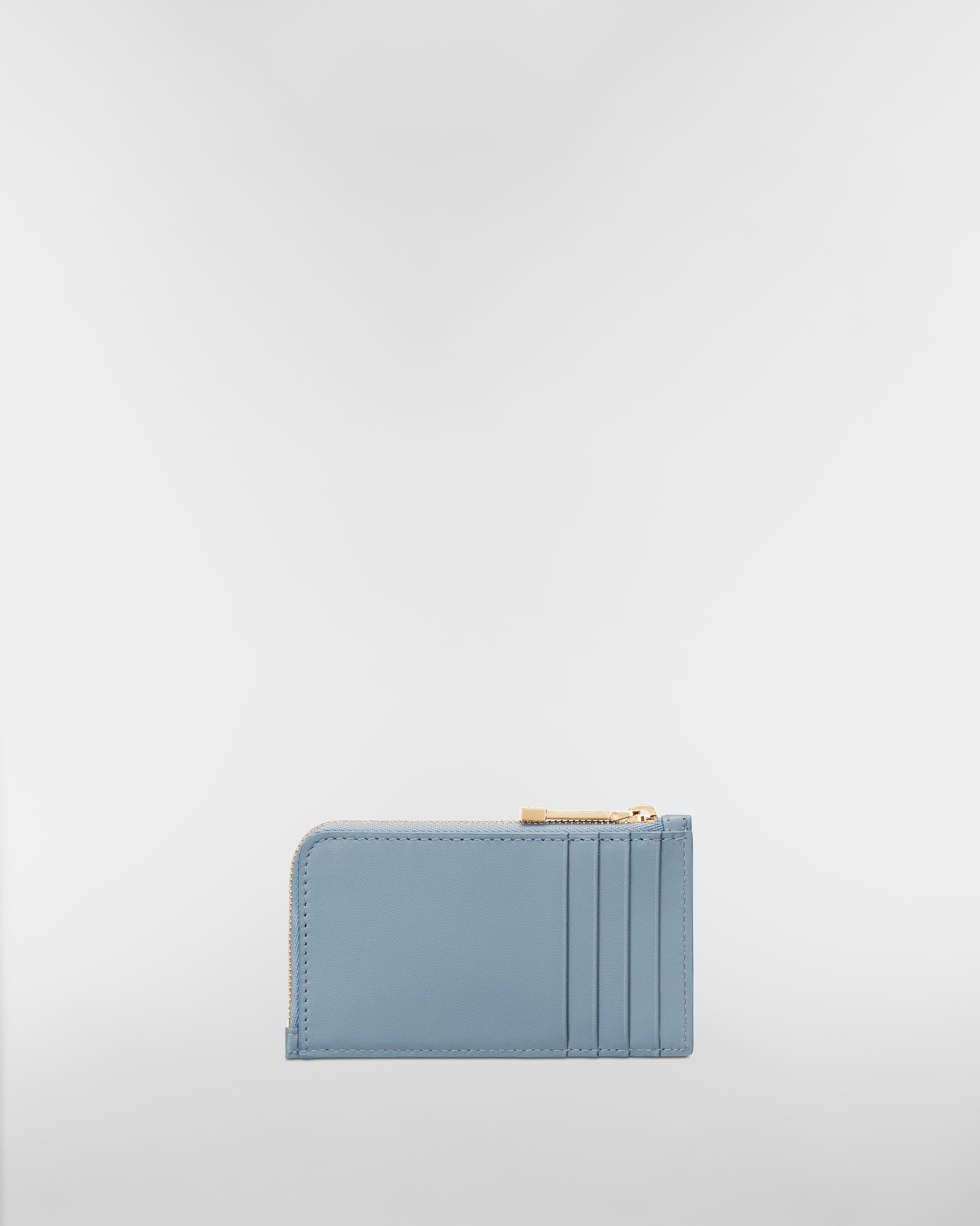 Lady Dior Cosmos Zipped Card Holder Cloud Blue Cannage Lambskin E08