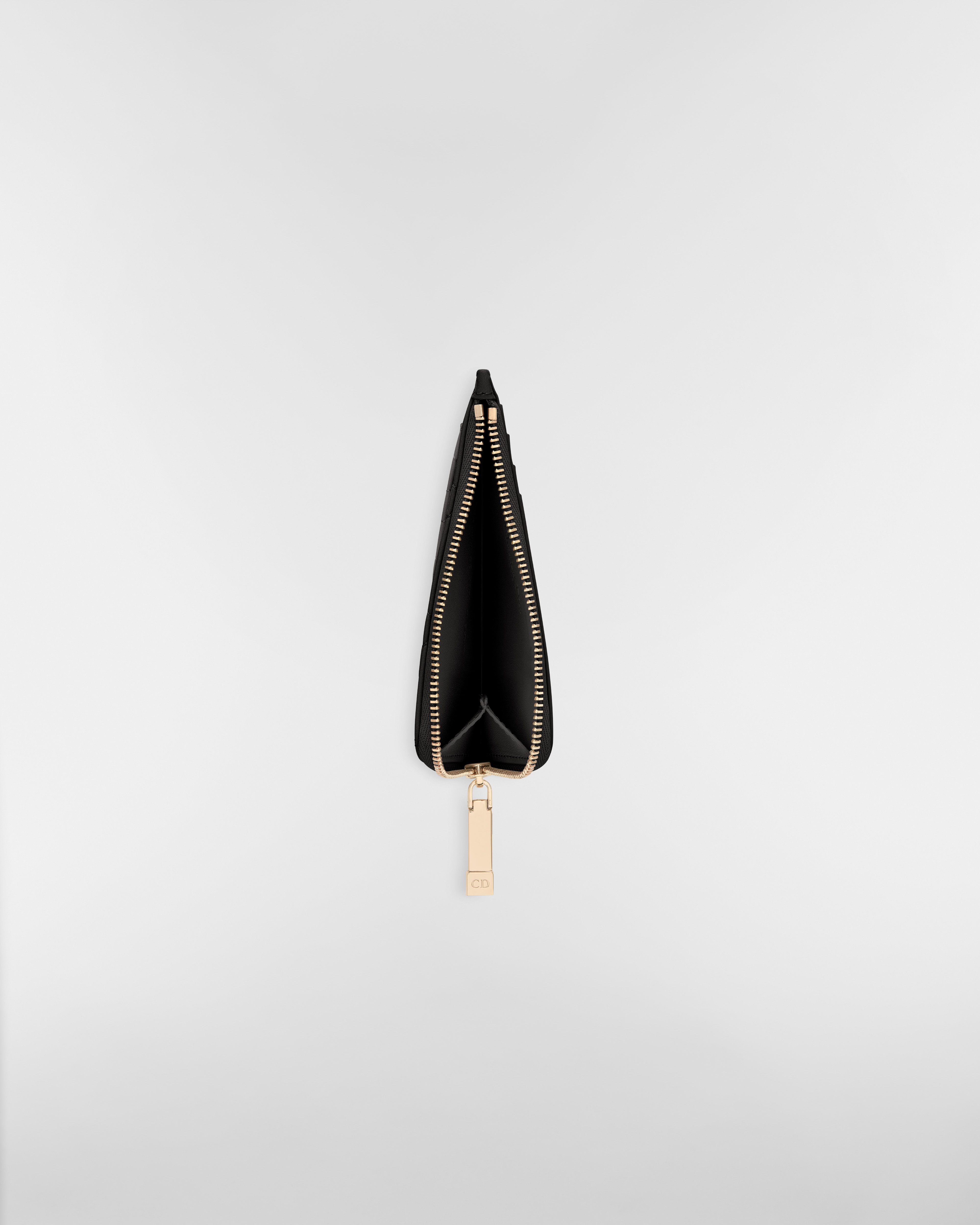 Lady Dior Cosmos Zipped Card Holder Black Cannage Lambskin E06