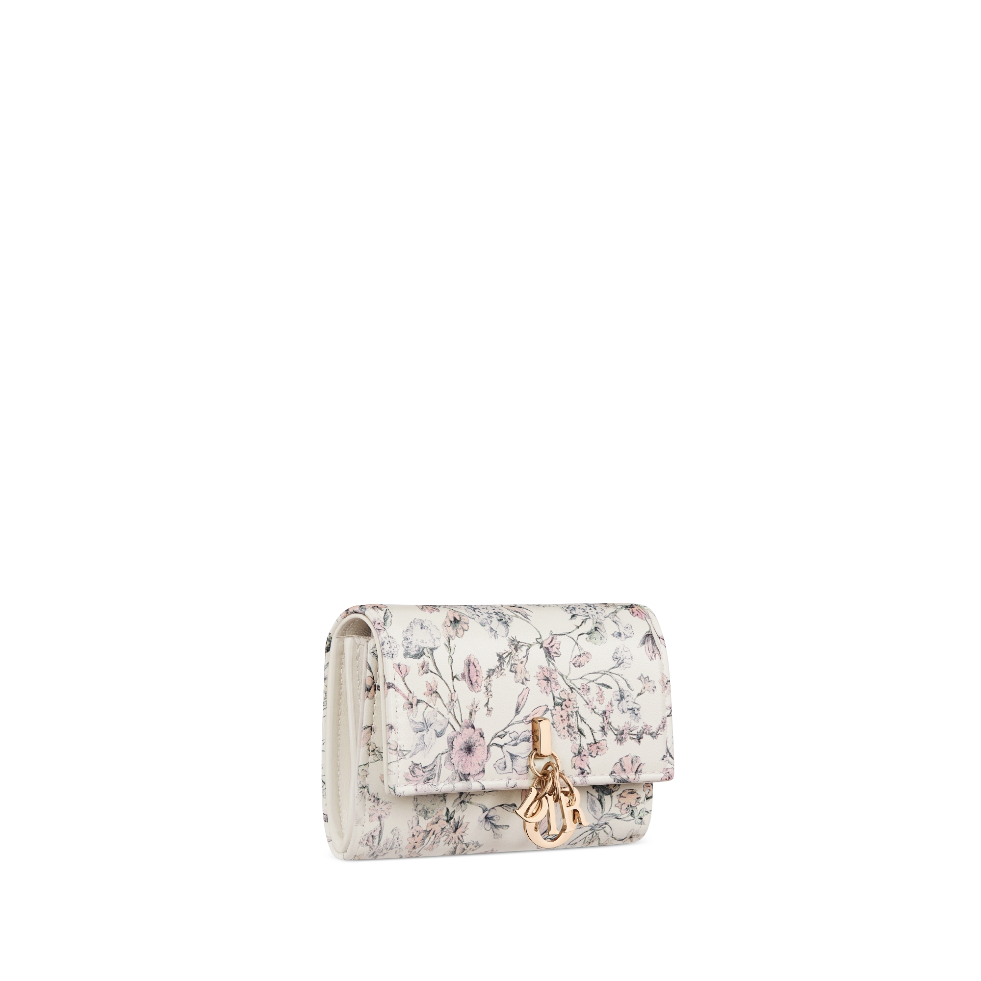 My Dior Glycine 지갑 핑크 Millefiori 프린트 송아지 가죽 E03