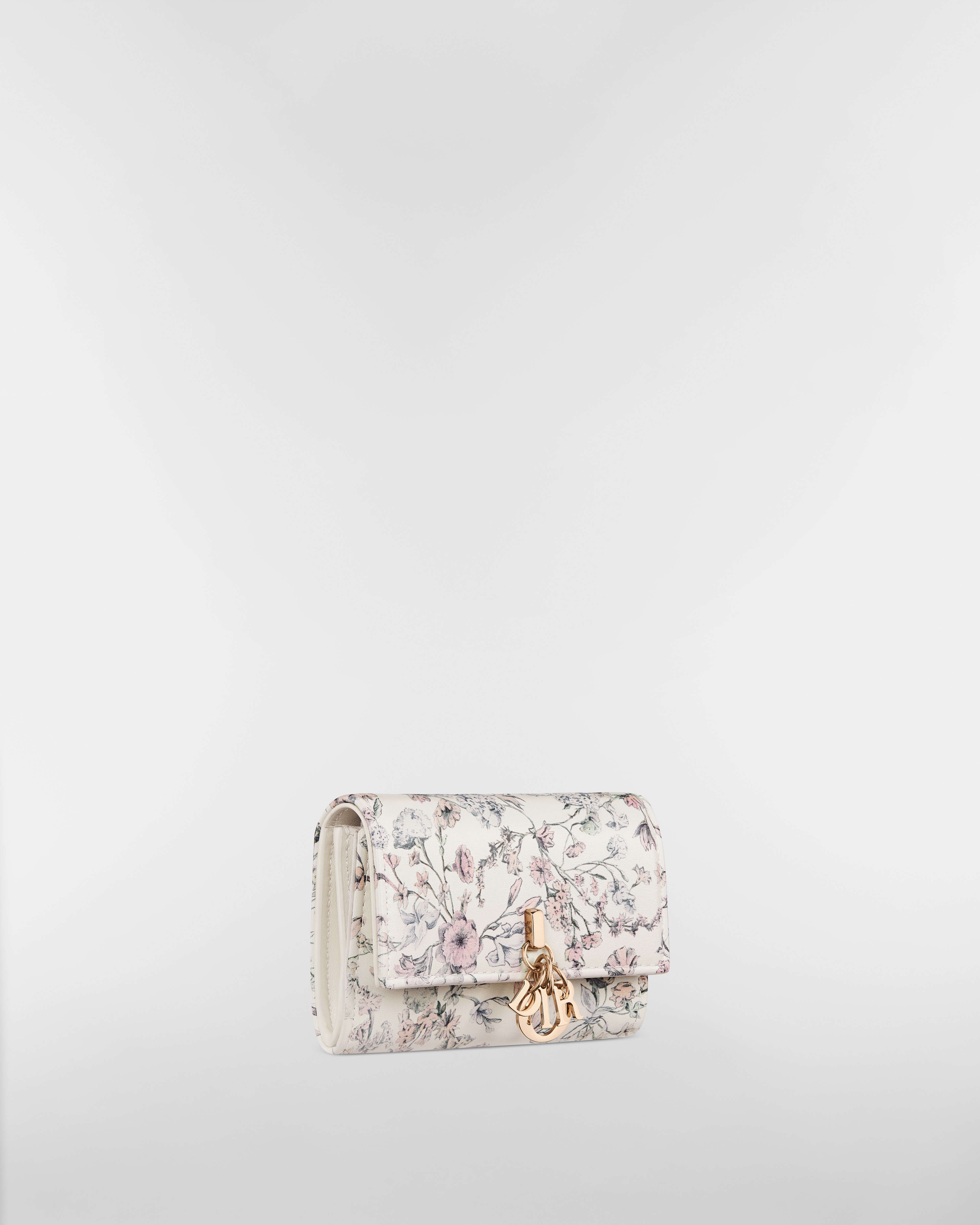 My Dior Glycine Portemonnaie Kalbsleder mit Millefiori Print in Rosa E03