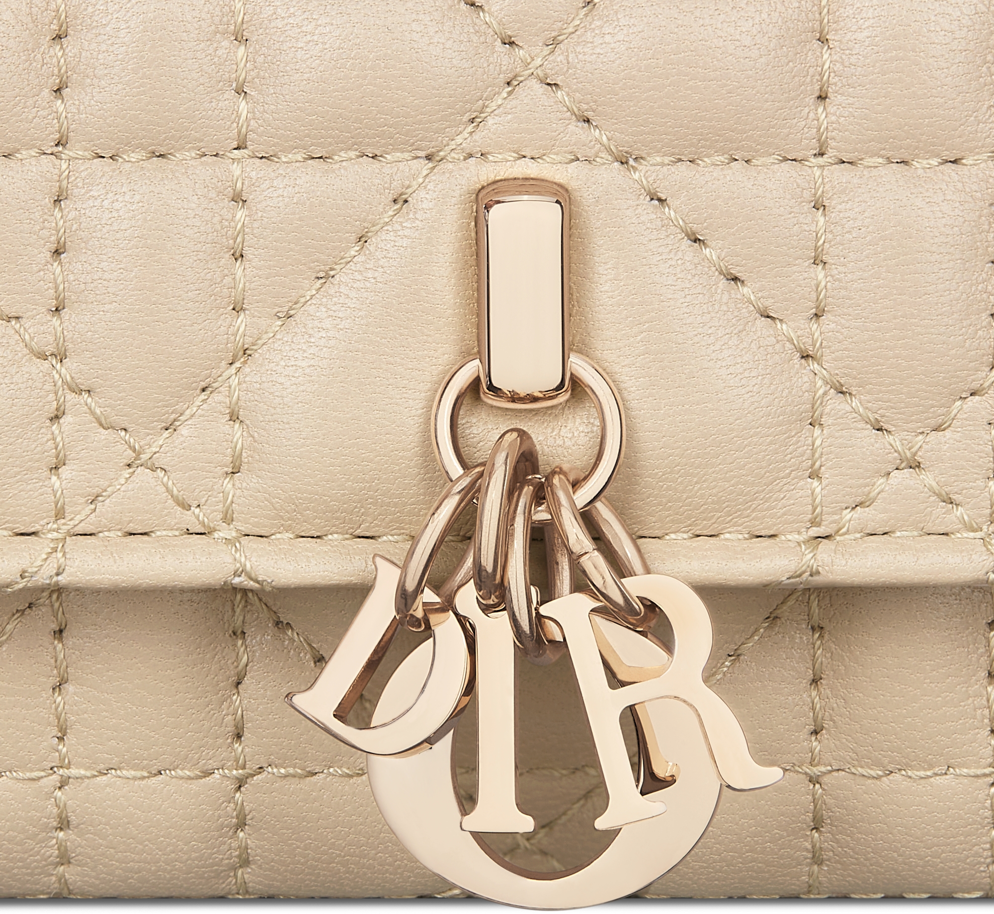 My Dior Glycine Wallet TwoTone Powder Beige and Pale Pink Cannage