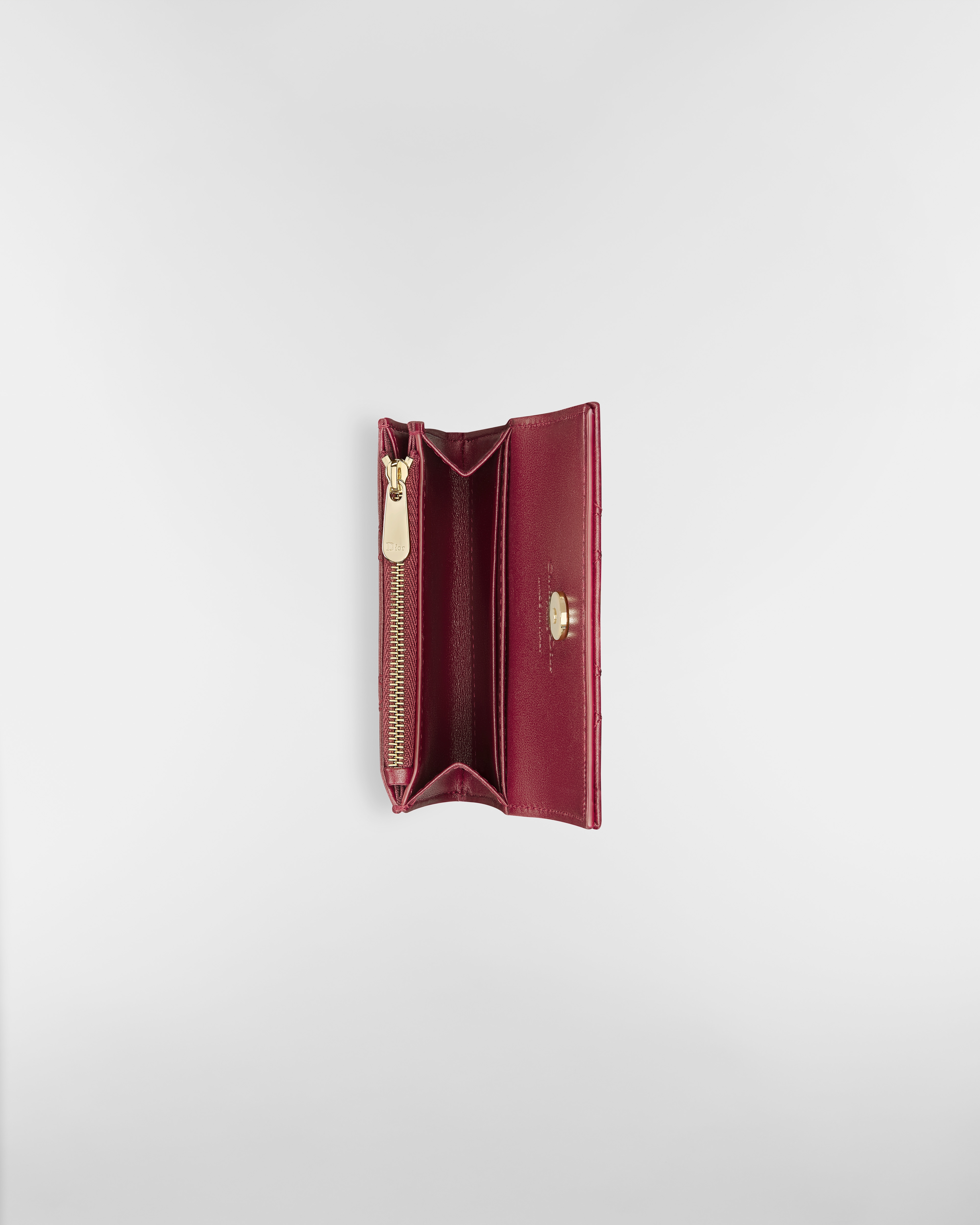 My Dior Glycine Wallet Cherry Red Cannage Lambskin E06