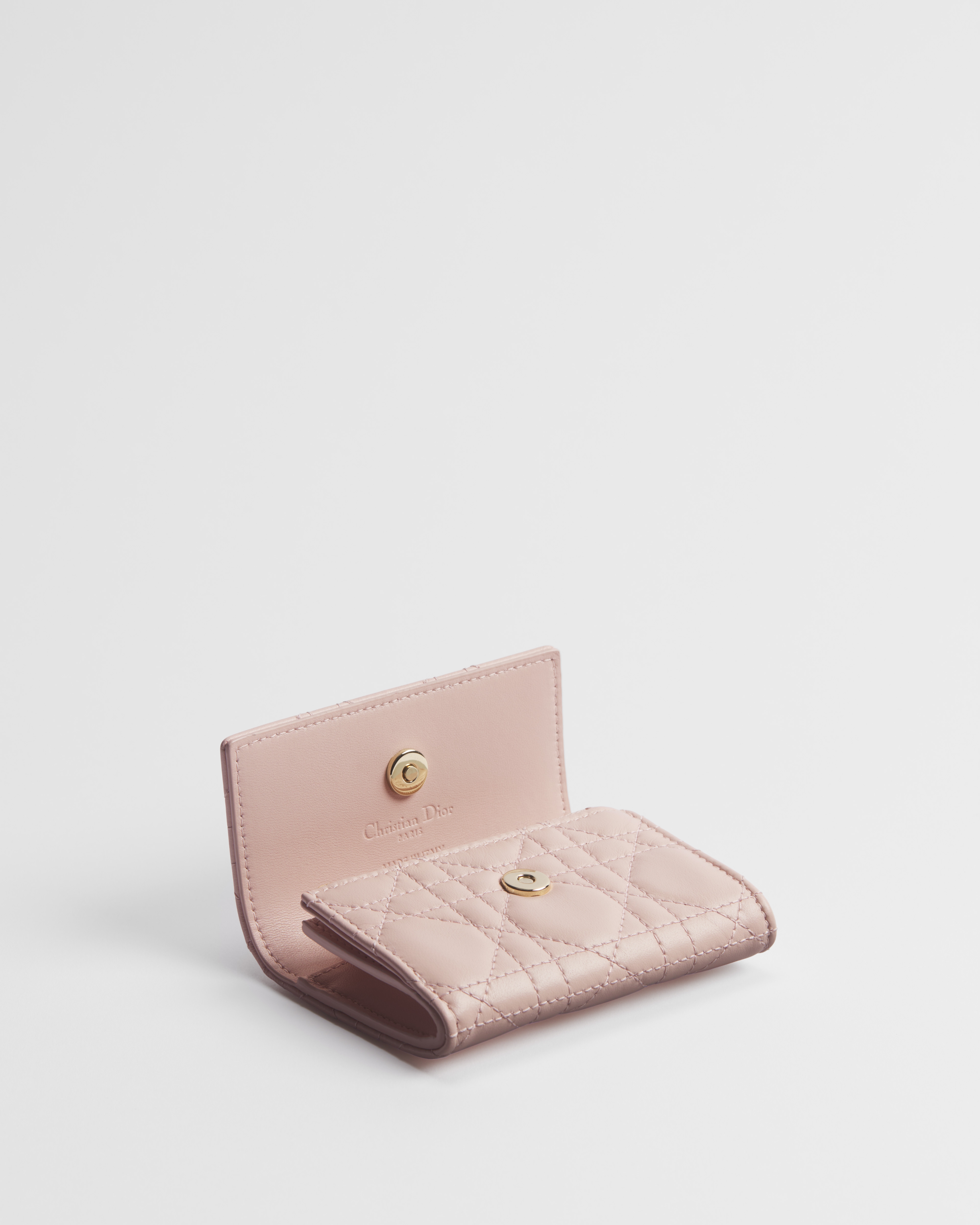 My Dior Glycine Portemonnaie Cannage Lammleder in Puderrosa E06
