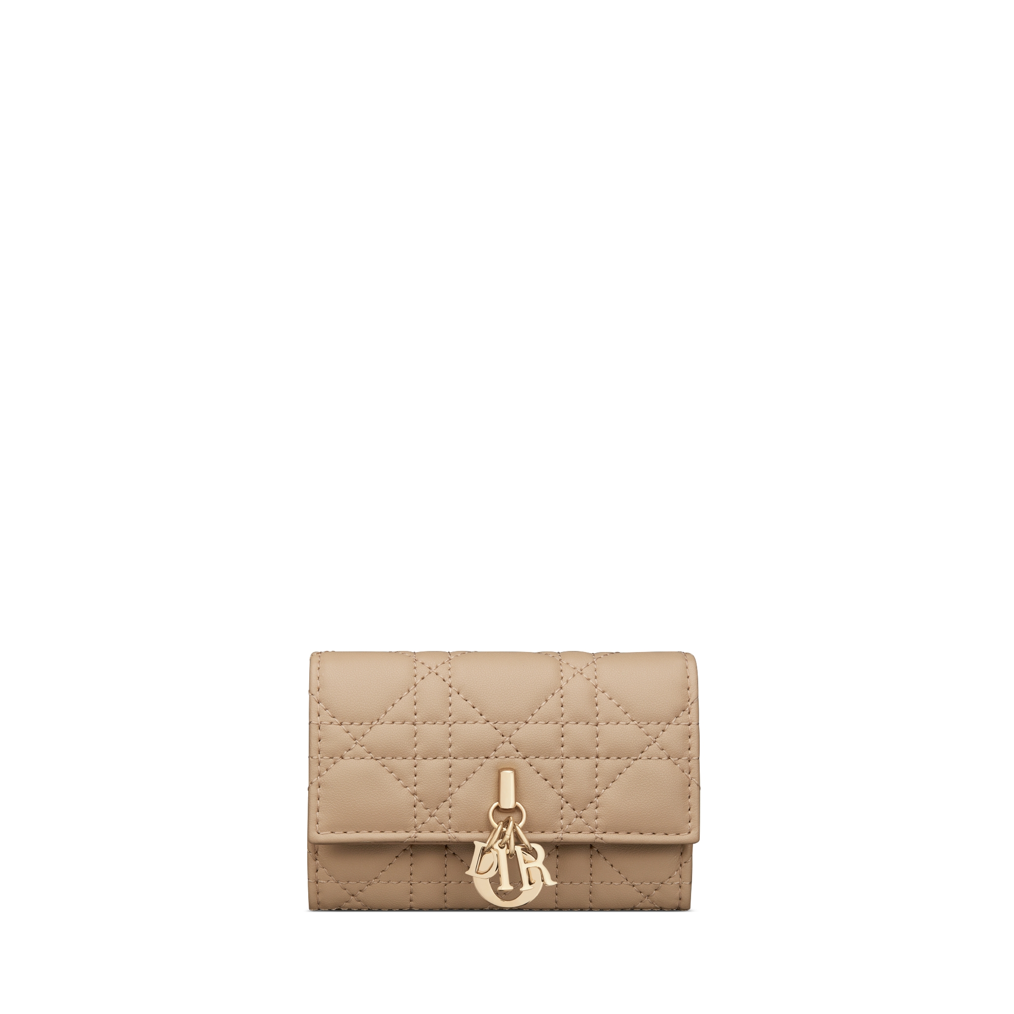 My Dior Glycine Wallet Hydrangea Pink Cannage Lambskin | DIOR
