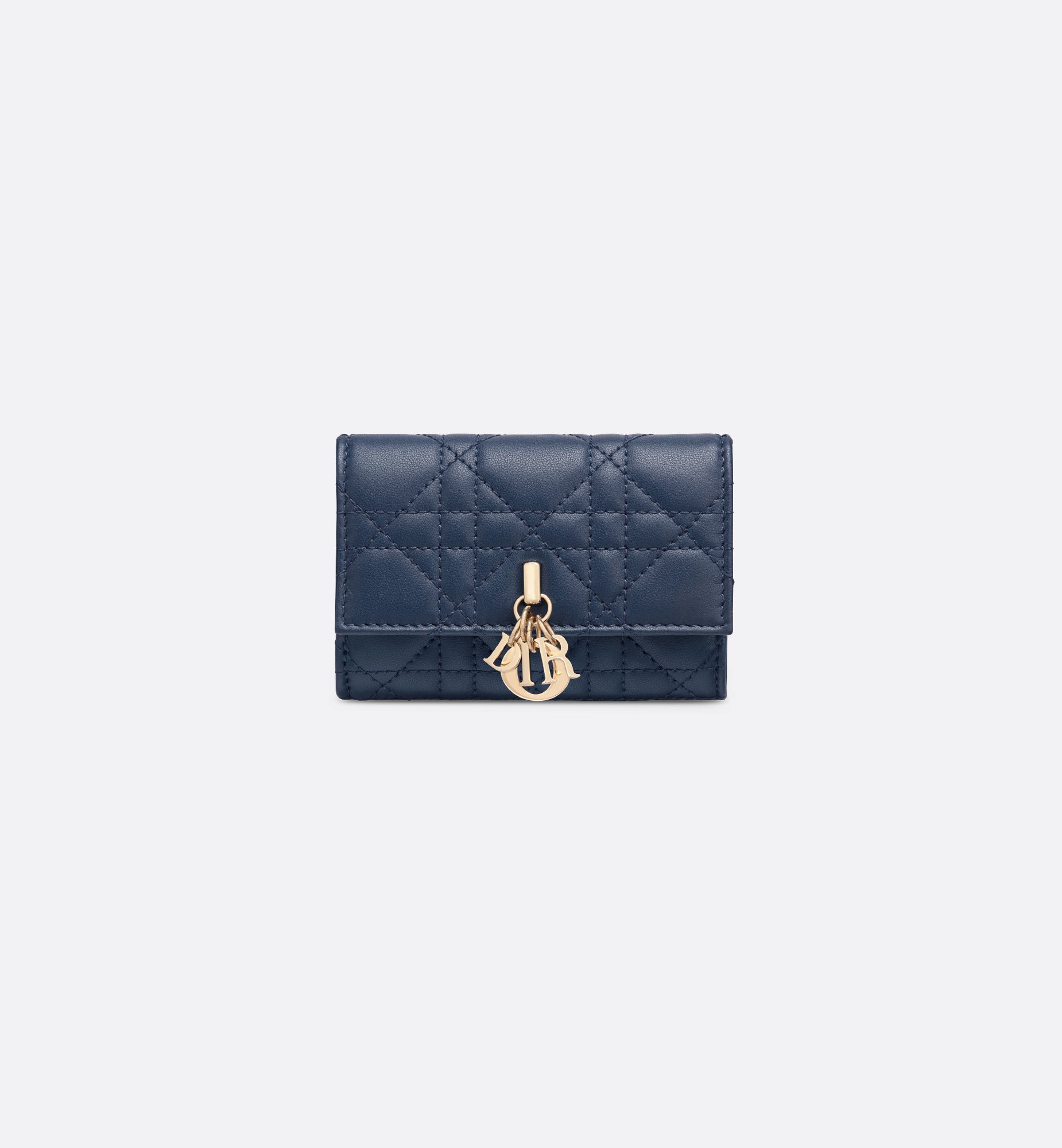 My Dior Glycine Wallet Black Cannage Lambskin | DIOR My Dior Glycine Wallet Black Cannage Lambskin | DIOR