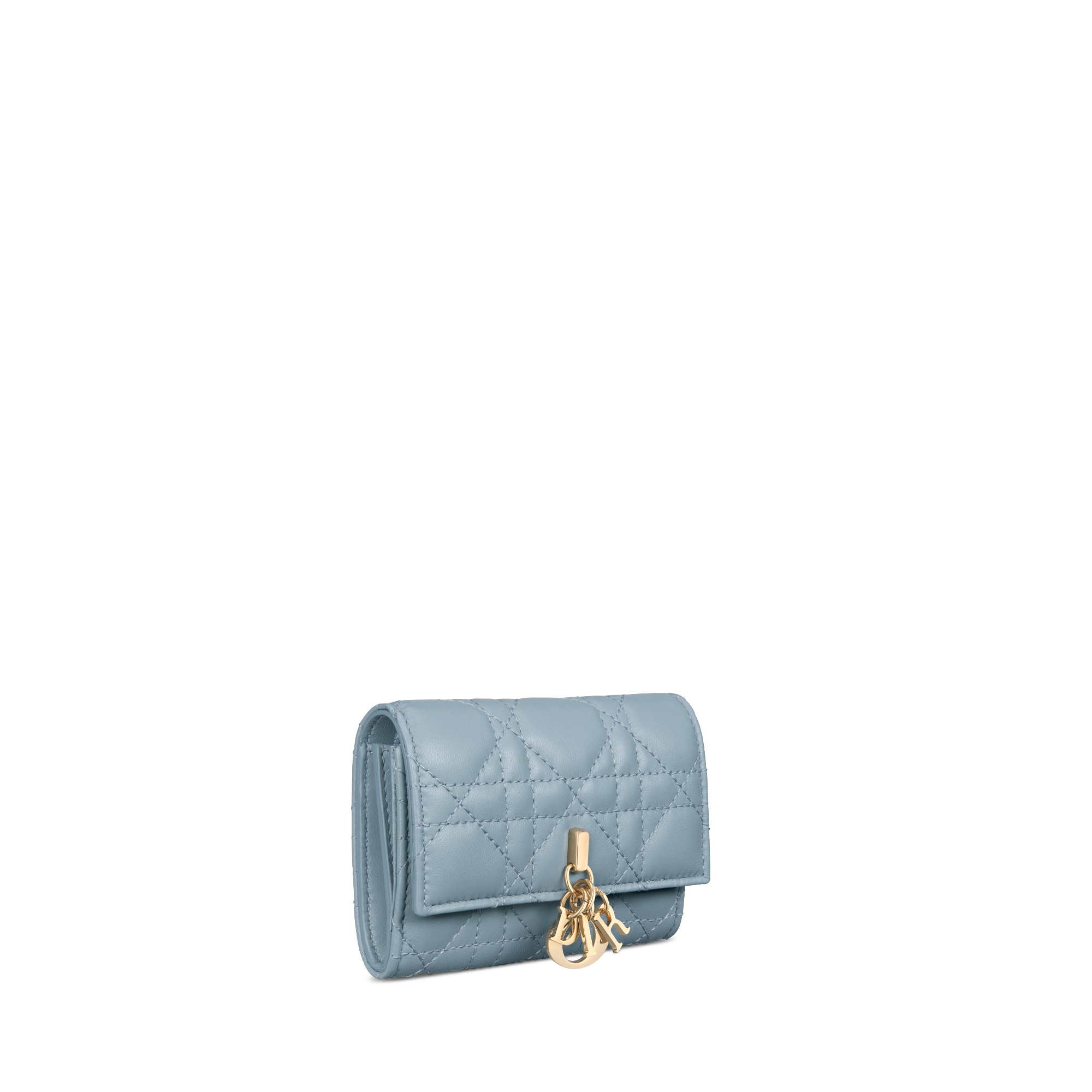 My Dior Glycine Wallet Cloud Blue Cannage Lambskin E03