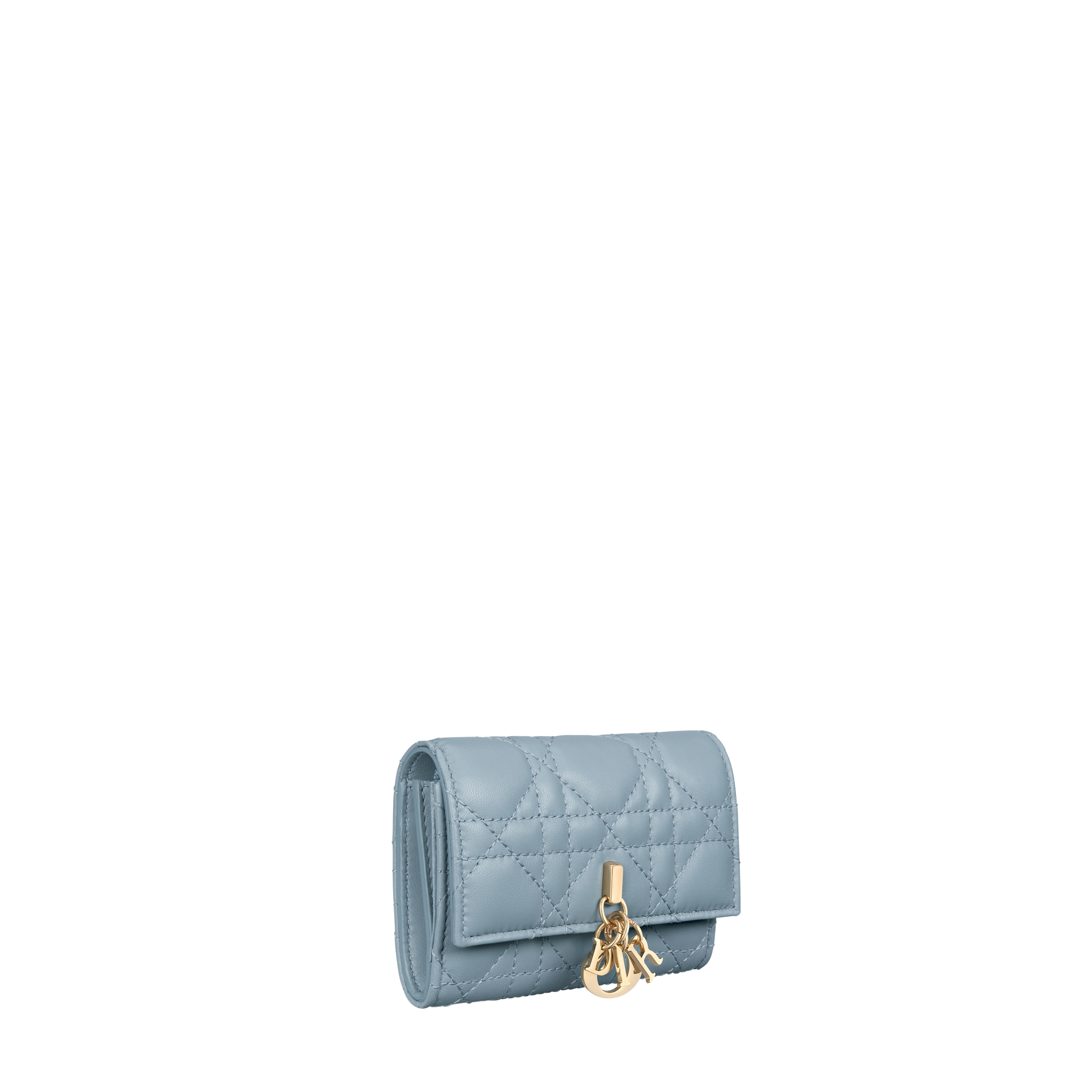 My Dior Glycine Wallet Cloud Blue Cannage Lambskin E03