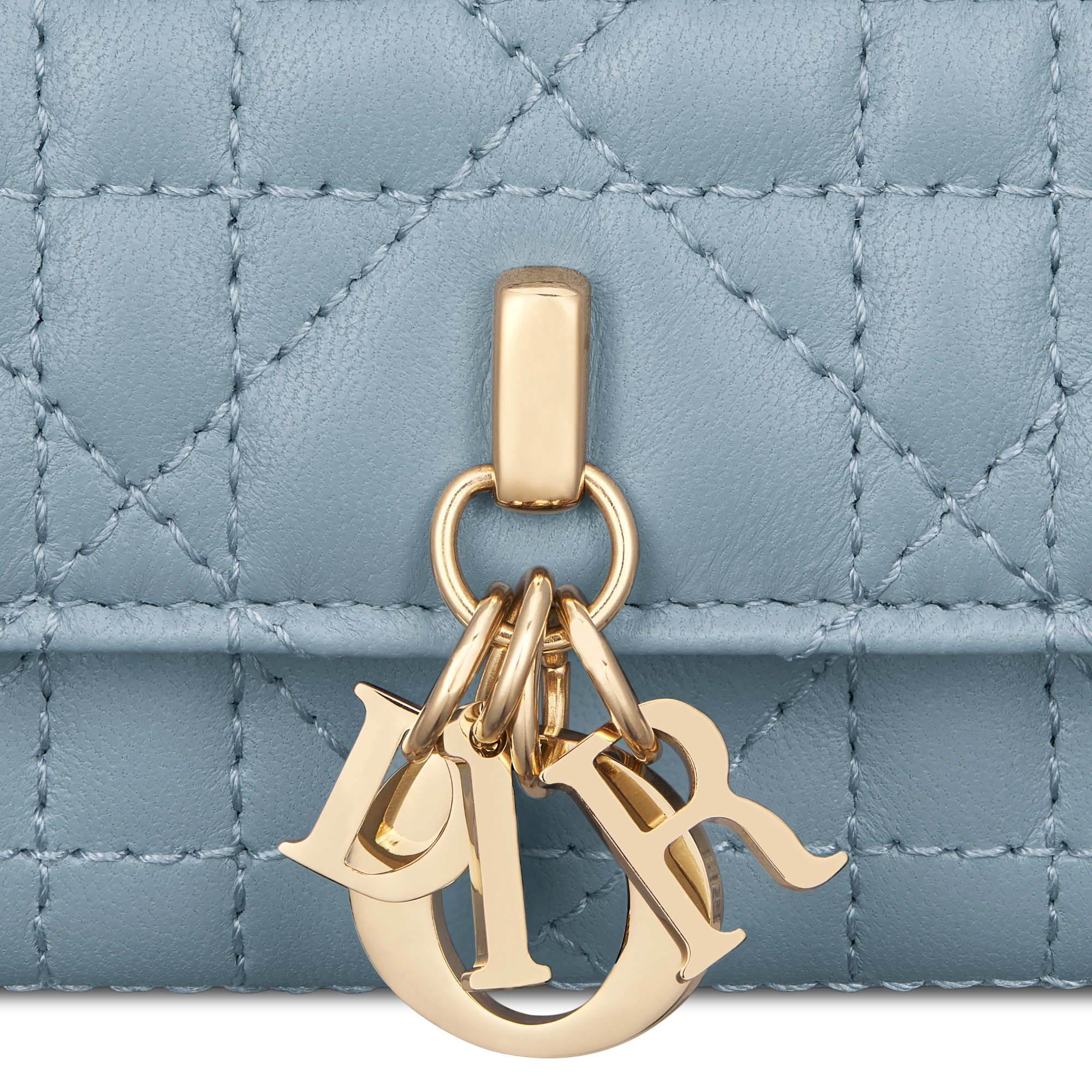 My Dior Glycine Wallet Cloud Blue Cannage Lambskin E09