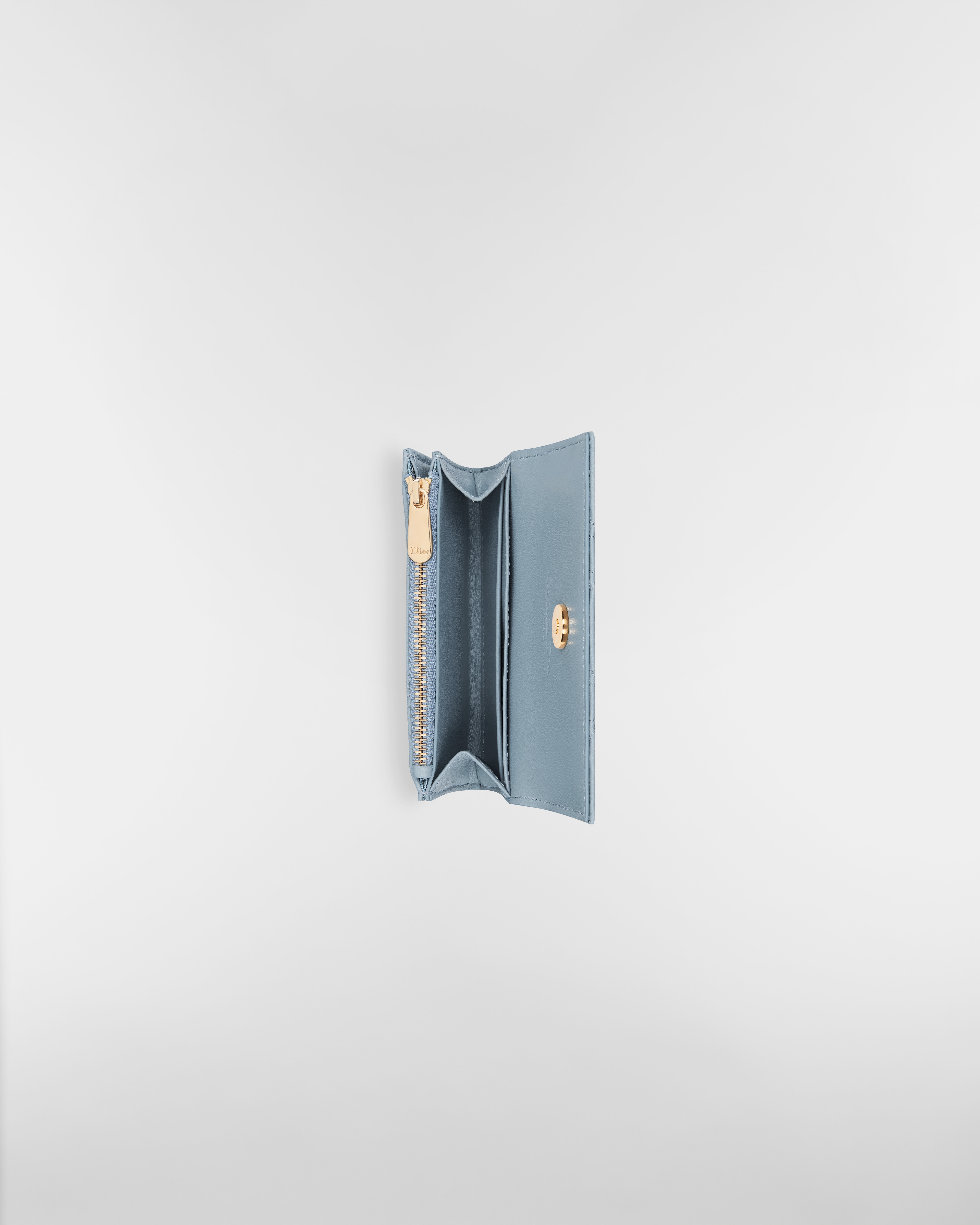 My Dior Glycine 지갑 클라우드 블루 까나쥬 양가죽 E06
