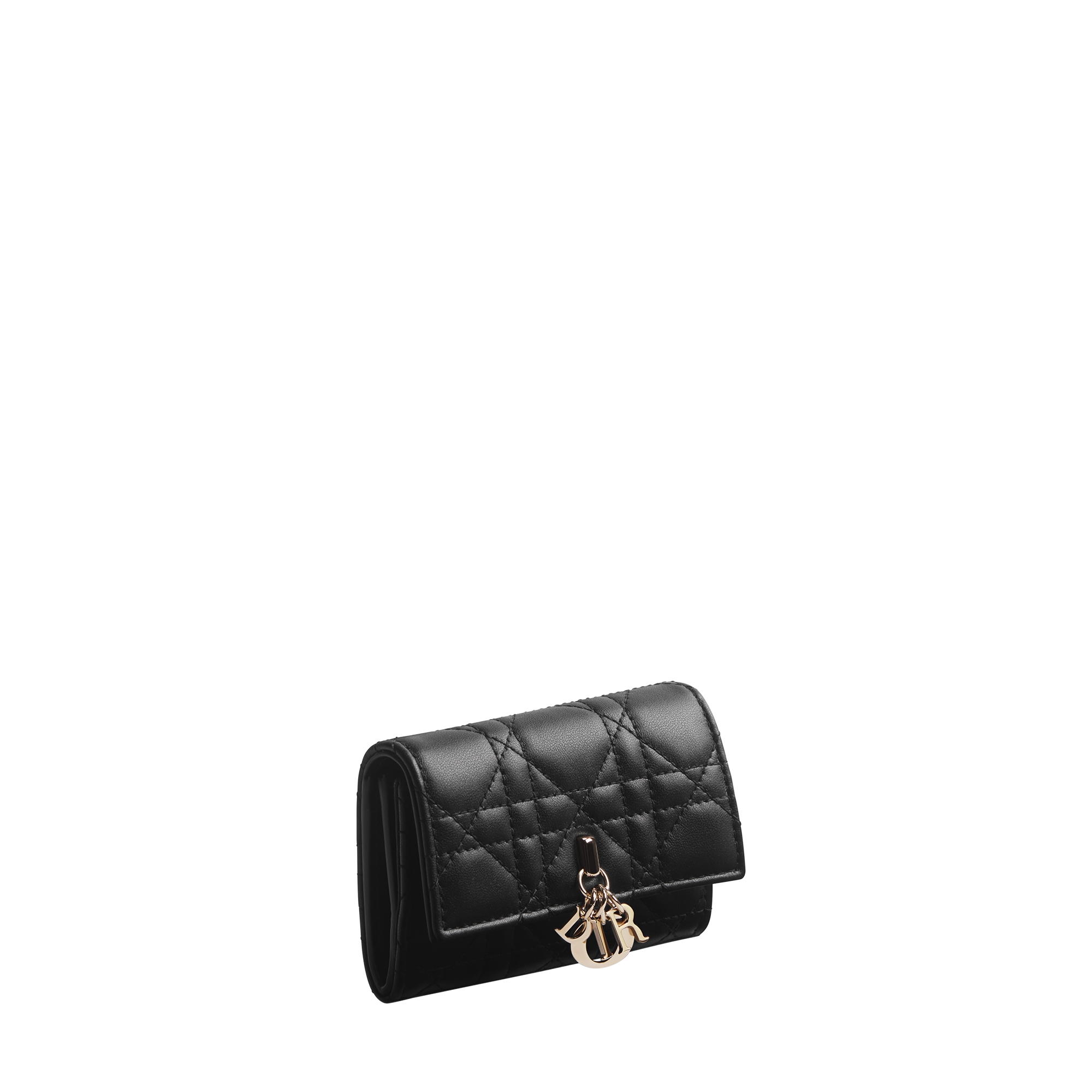My Dior Glycine Wallet Black Cannage Lambskin E03