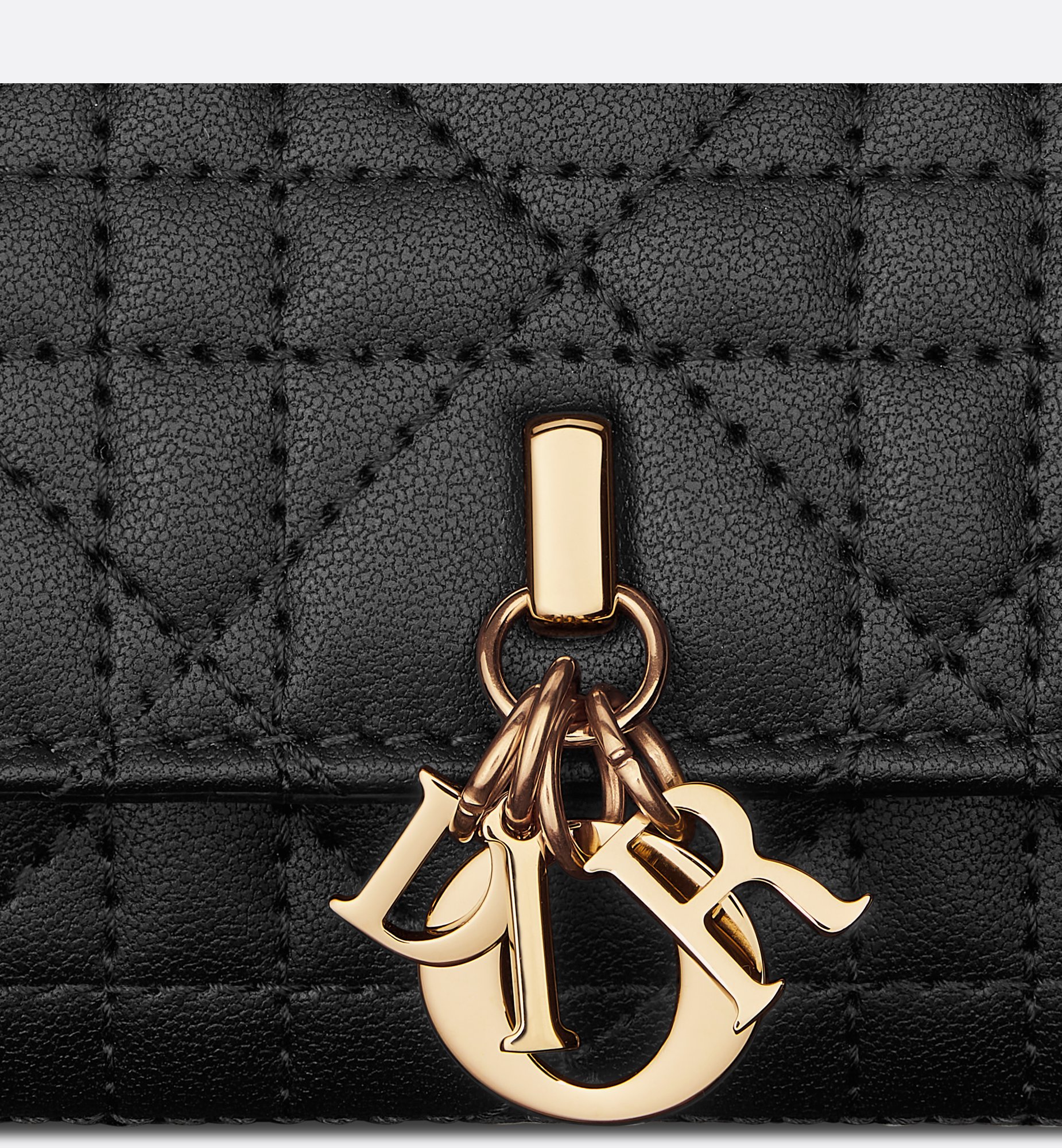 My Dior Glycine Wallet Black Cannage Lambskin | DIOR My Dior Glycine Wallet Black Cannage Lambskin | DIOR