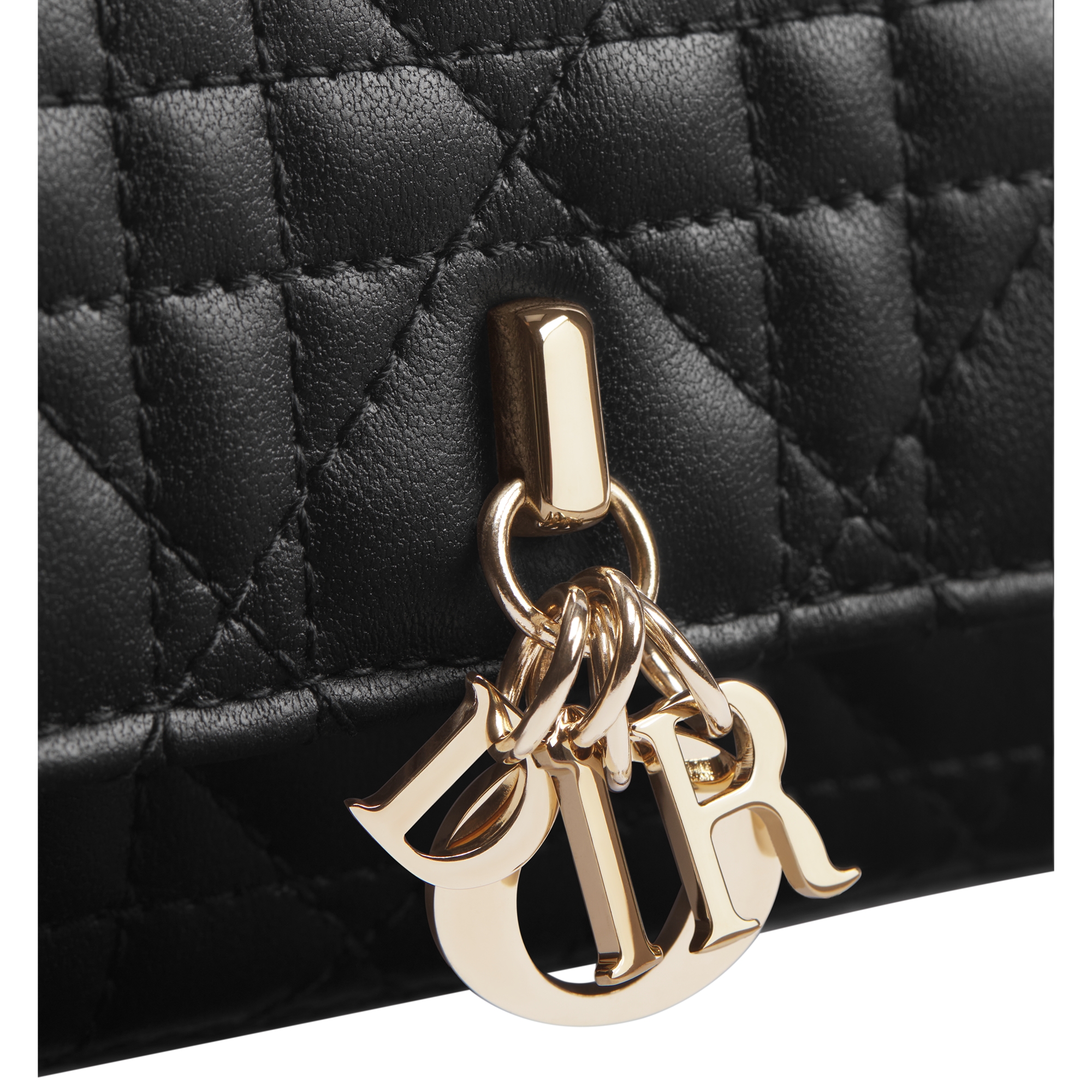 My Dior Glycine Wallet Black Cannage Lambskin E10