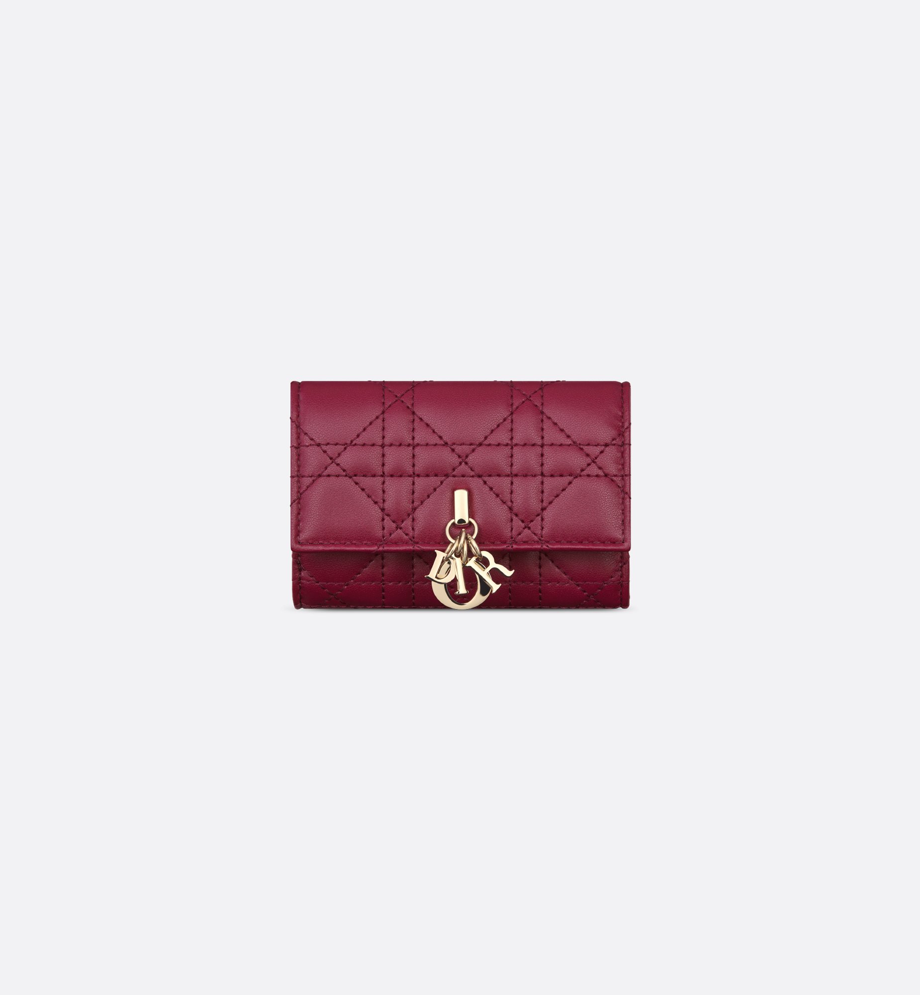 My Dior Glycine Wallet Powder Pink Cannage Lambskin | DIOR My Dior Glycine Wallet Powder Pink Cannage Lambskin | DIOR