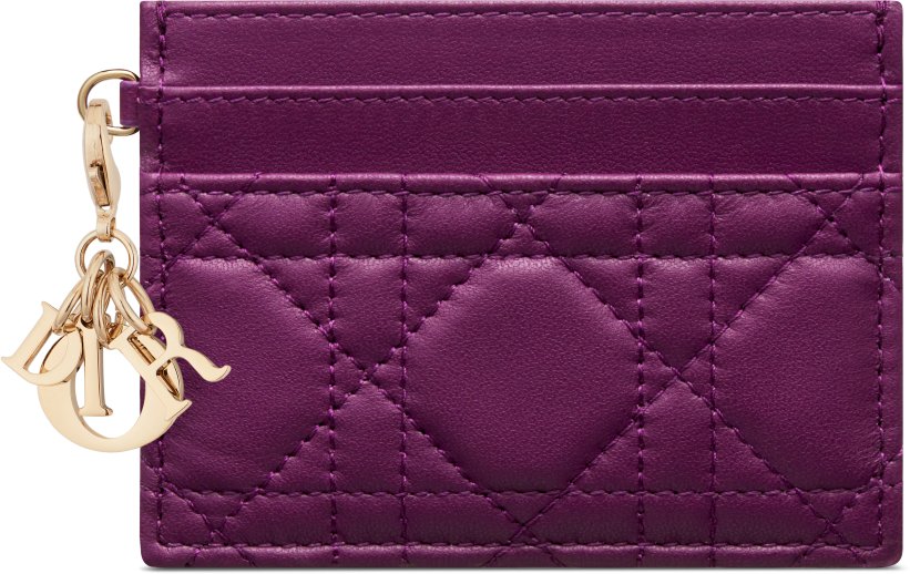 Lady dior calfskin card holder price clearance