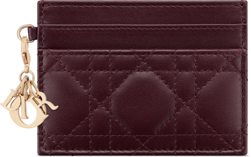 Lady Dior Freesia Card Holder Front view