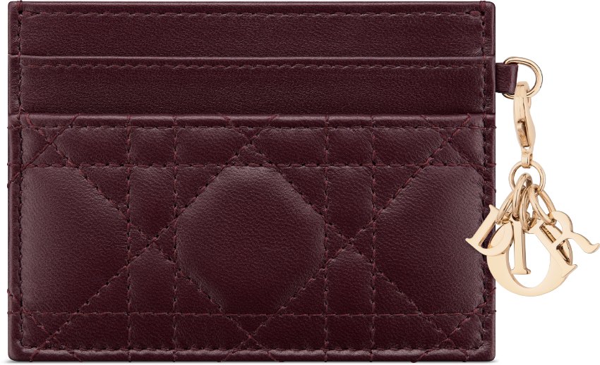 Portacarte Freesia Lady Dior aria_backView
