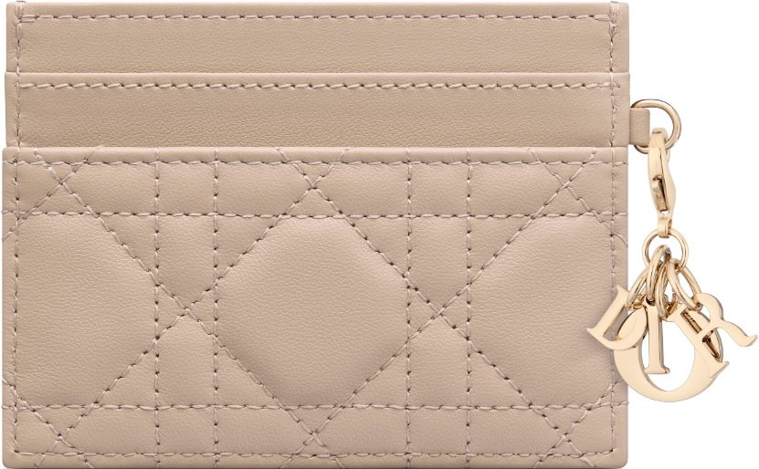 Lady Dior Freesia Card Holder Back view