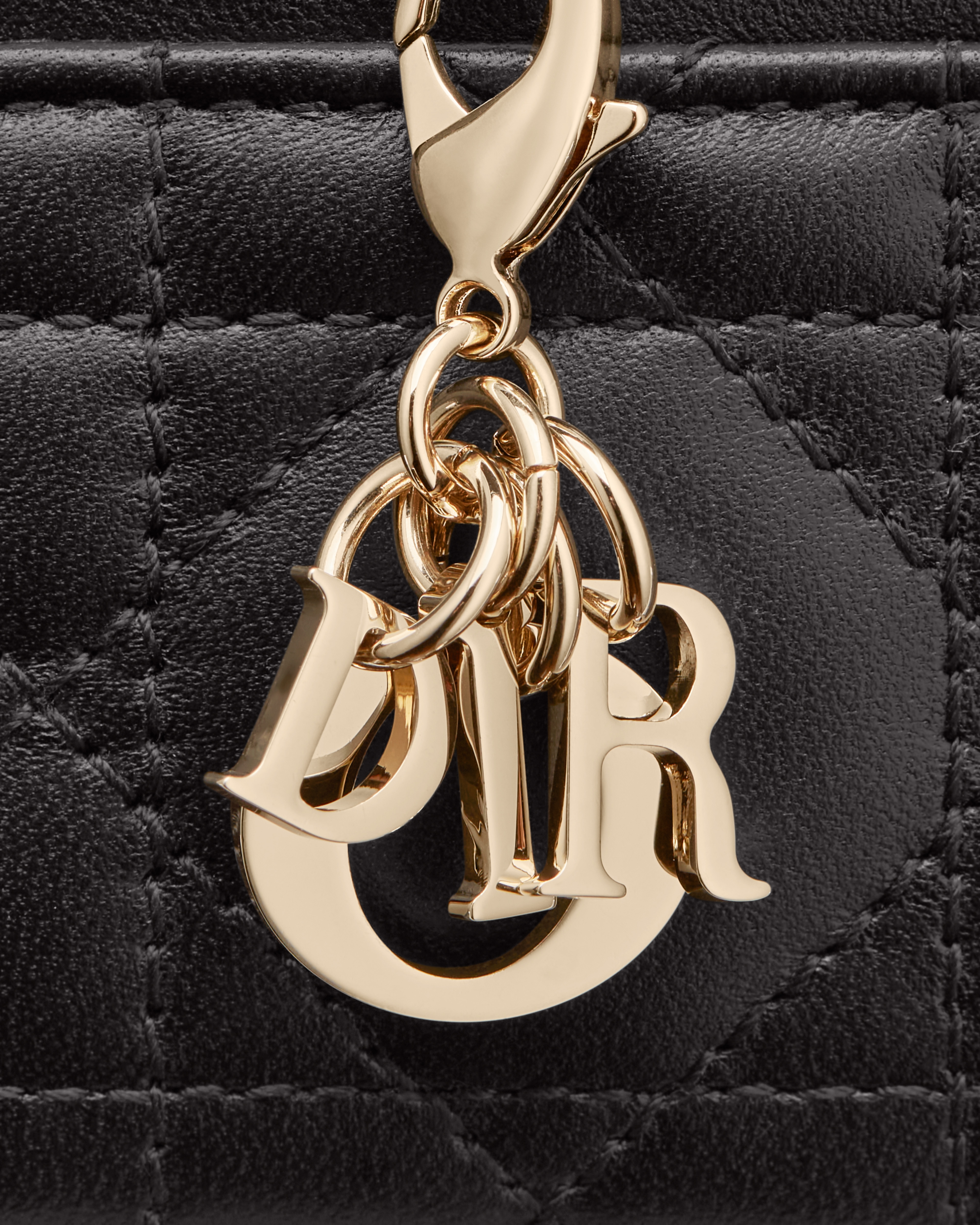 Lady Dior Freesia Card Holder Black Cannage Lambskin E09