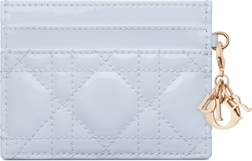 กระเป๋าใส่บัตร Lady Dior Freesia มุมมองด้านหลัง