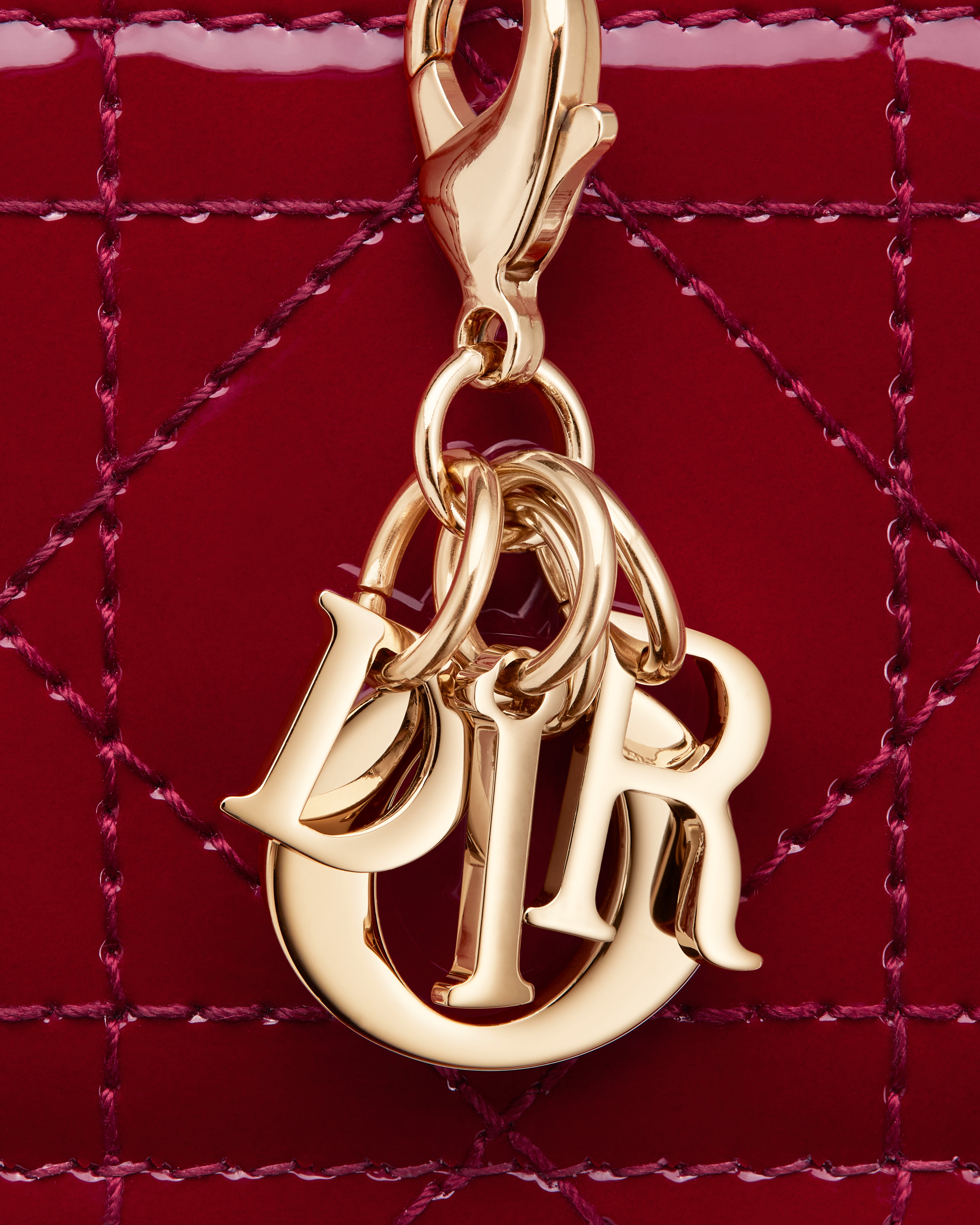 Lady Dior Freesia カードホルダー カナージュ パテントカーフスキン E09