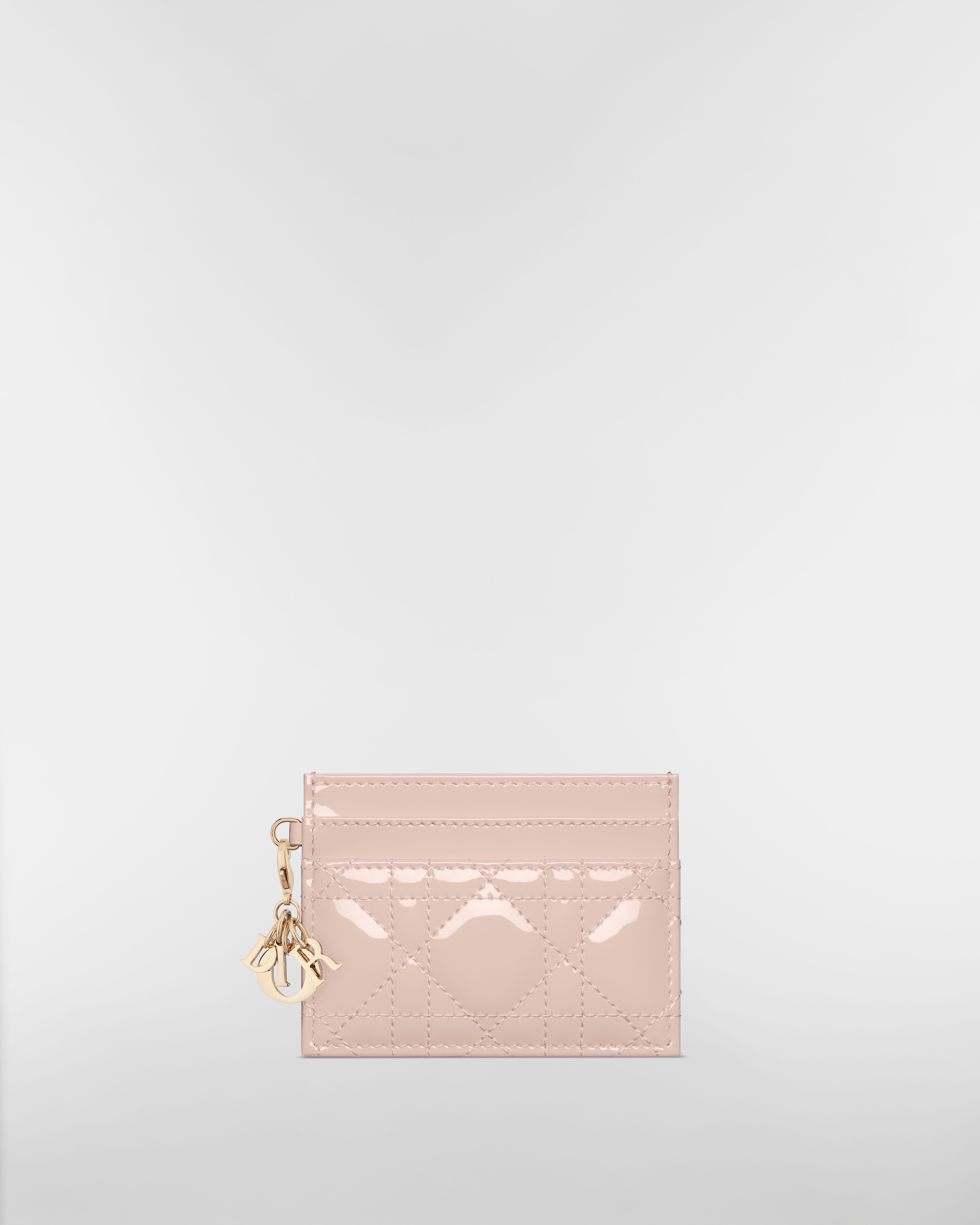 Lady Dior Freesia カードホルダー カナージュ パテントカーフスキン E01