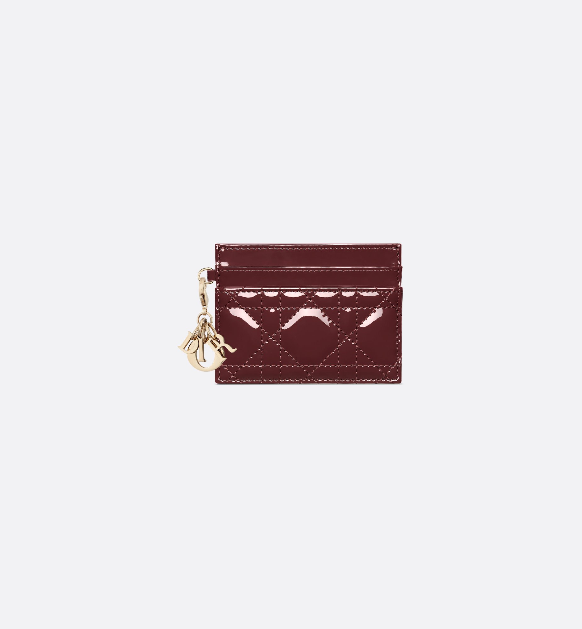 Lady Dior Freesia Card Holder Hydrangea Pink Patent Cannage Lady Dior Freesia Card Holder Hydrangea Pink Patent Cannage