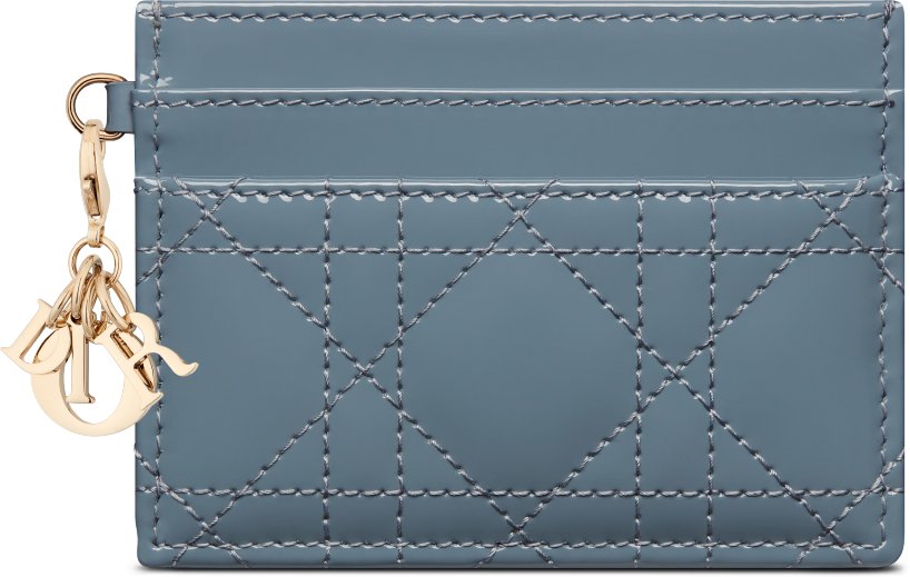 Lady dior calfskin wallet top