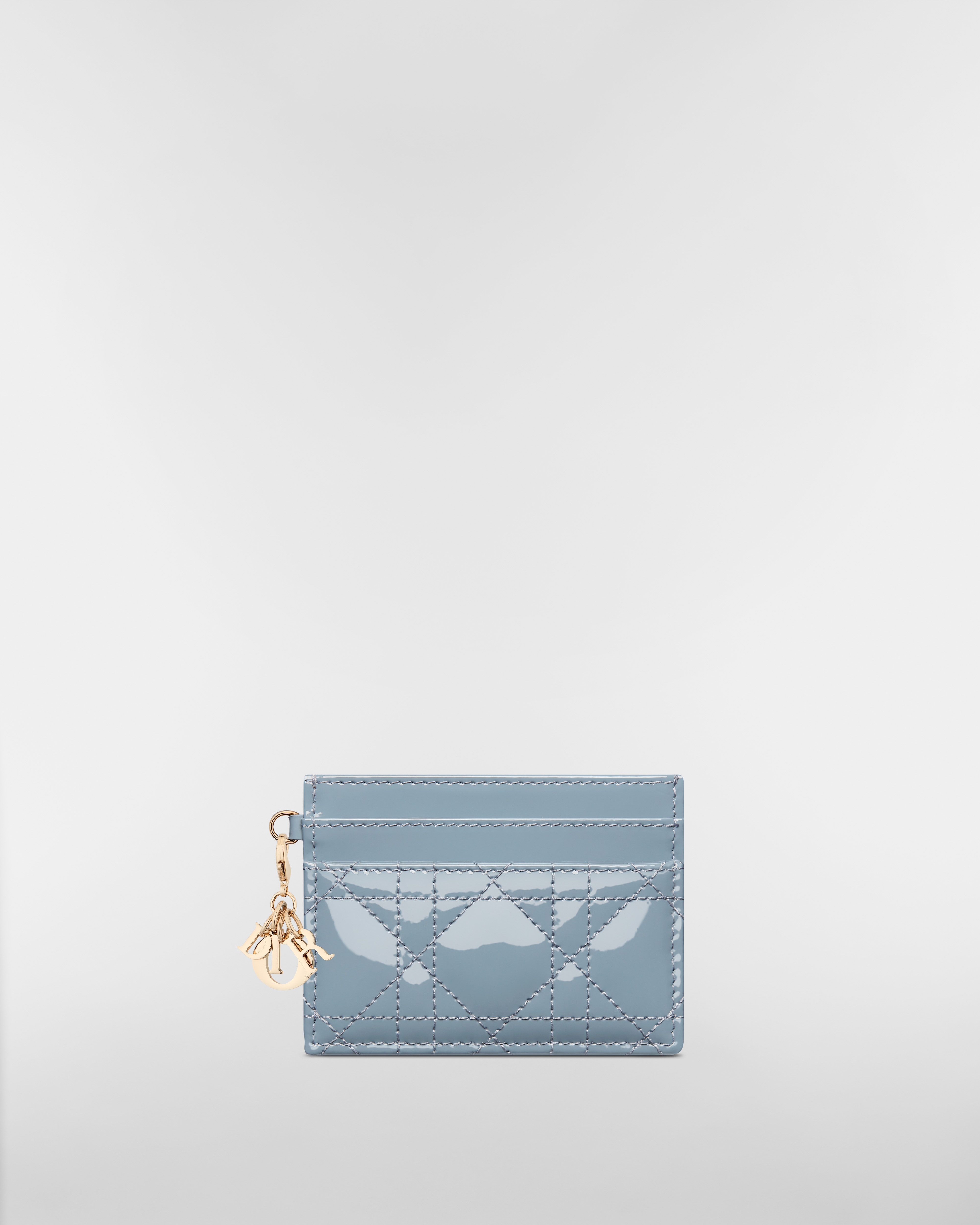 Lady Dior Freesia カードホルダー カナージュ パテントカーフスキン E01
