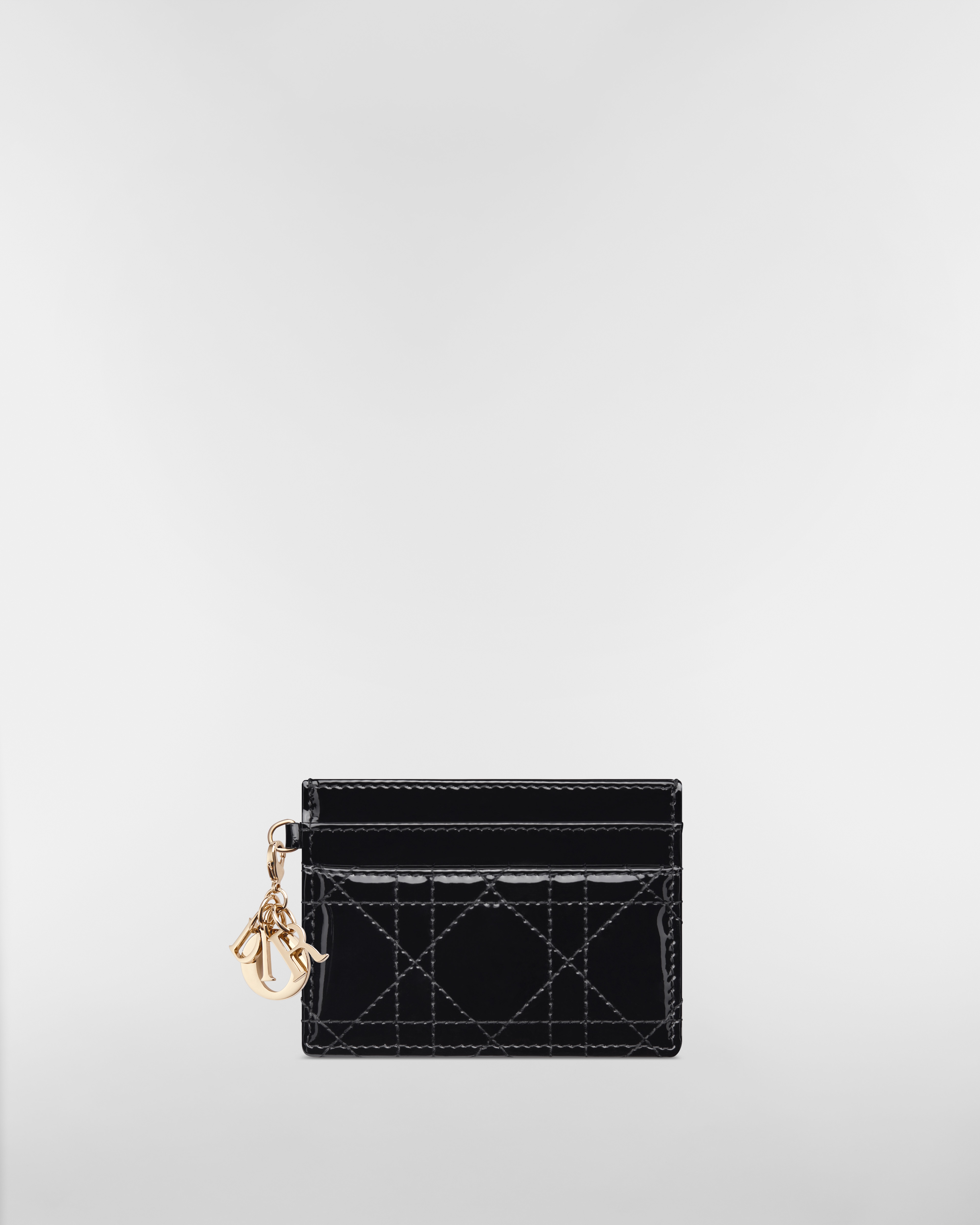 Lady Dior Freesia カードホルダー カナージュ パテントカーフスキン E01