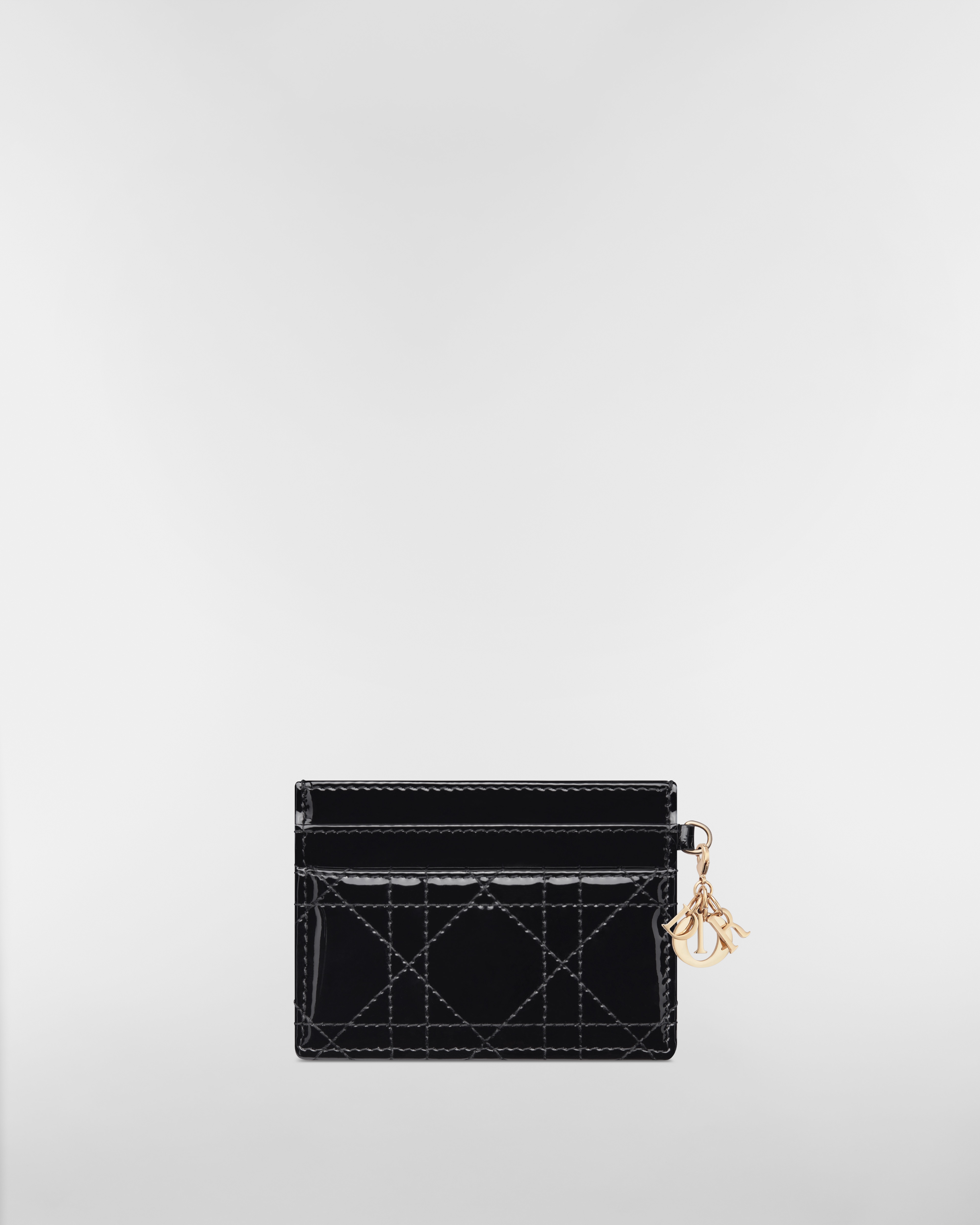 Lady Dior Freesia 卡夾 黑色漆面 Cannage 籐格紋小牛皮 E08