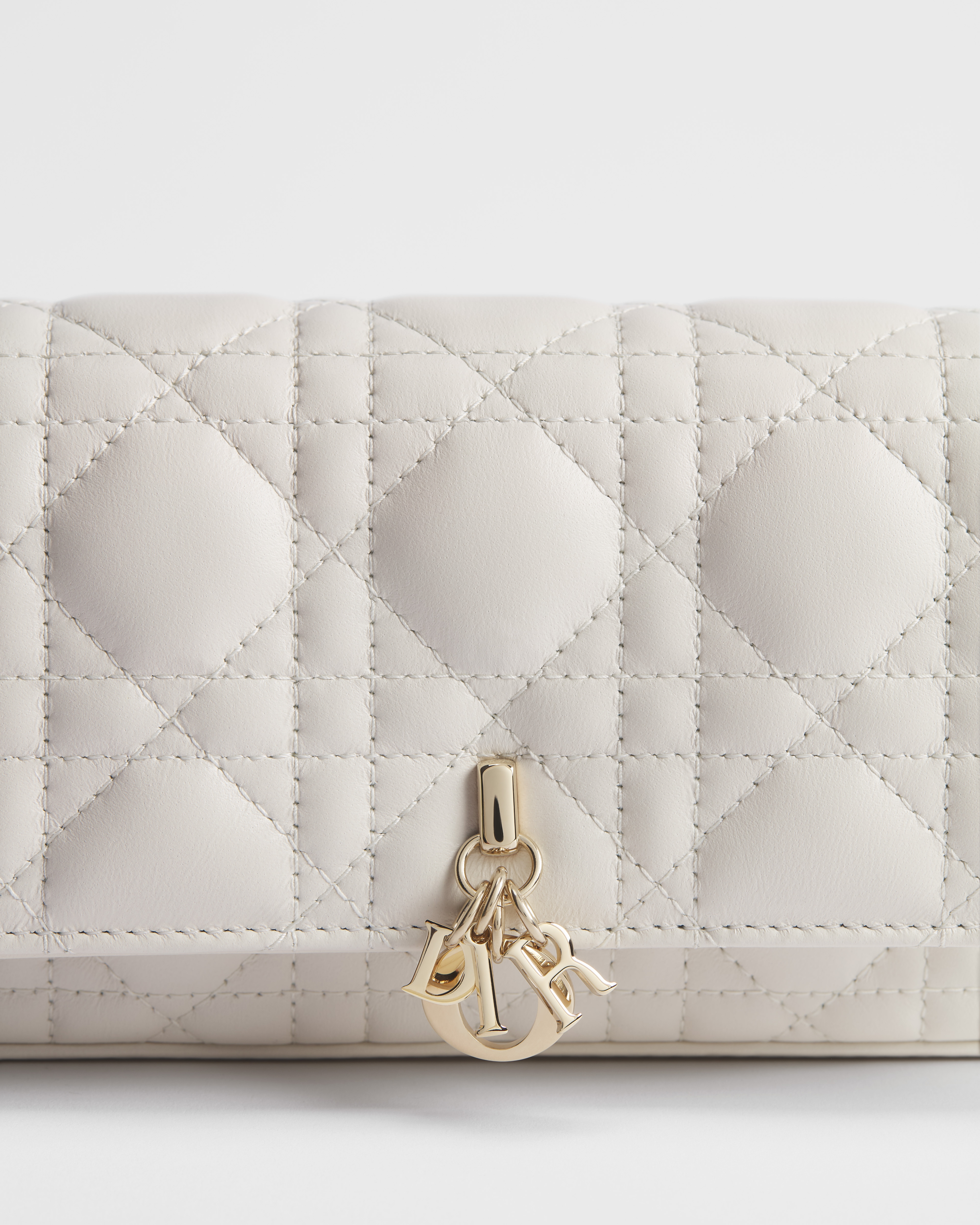 My Dior - Dior Talk Phone Pouch Latte Cannage Lambskin E09