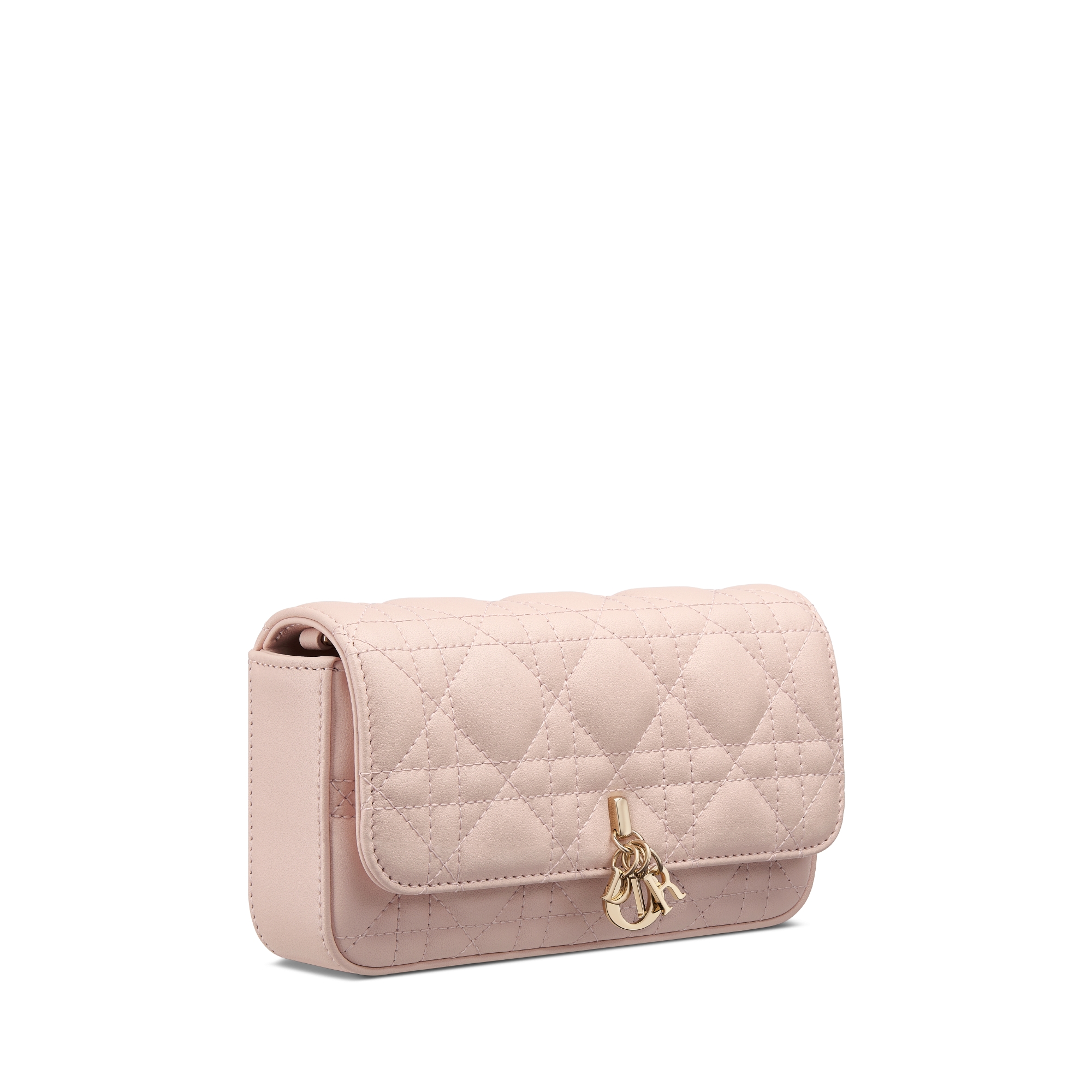 My Dior - Dior Talk 휴대폰 파우치 파우더 핑크 까나쥬 양가죽 E03