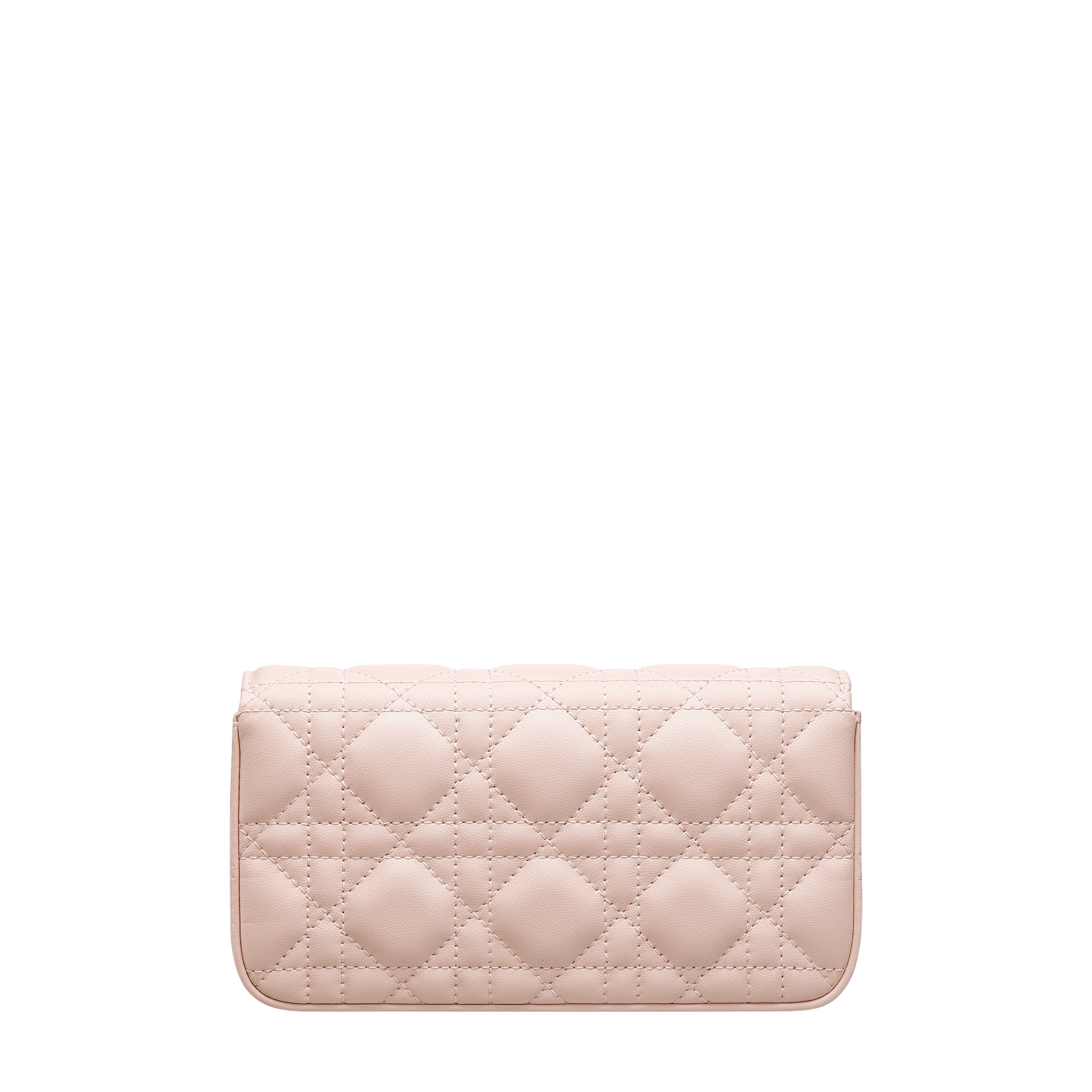 My Dior - Dior Talk Phone Pouch Powder Pink Cannage Lambskin E08