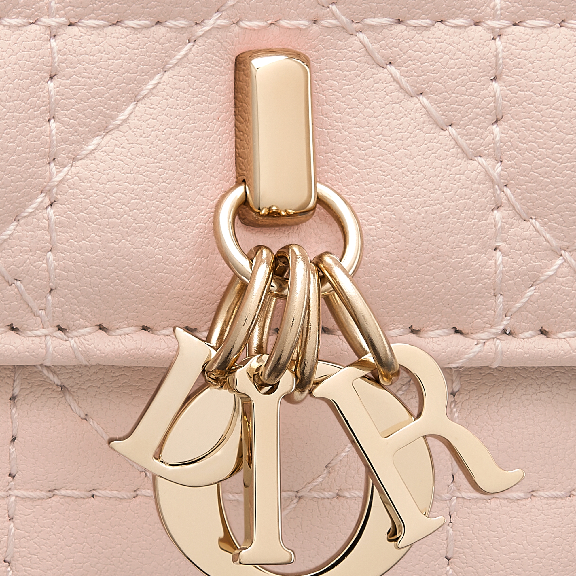 My Dior - Dior Talk Phone Pouch Powder Pink Cannage Lambskin E09