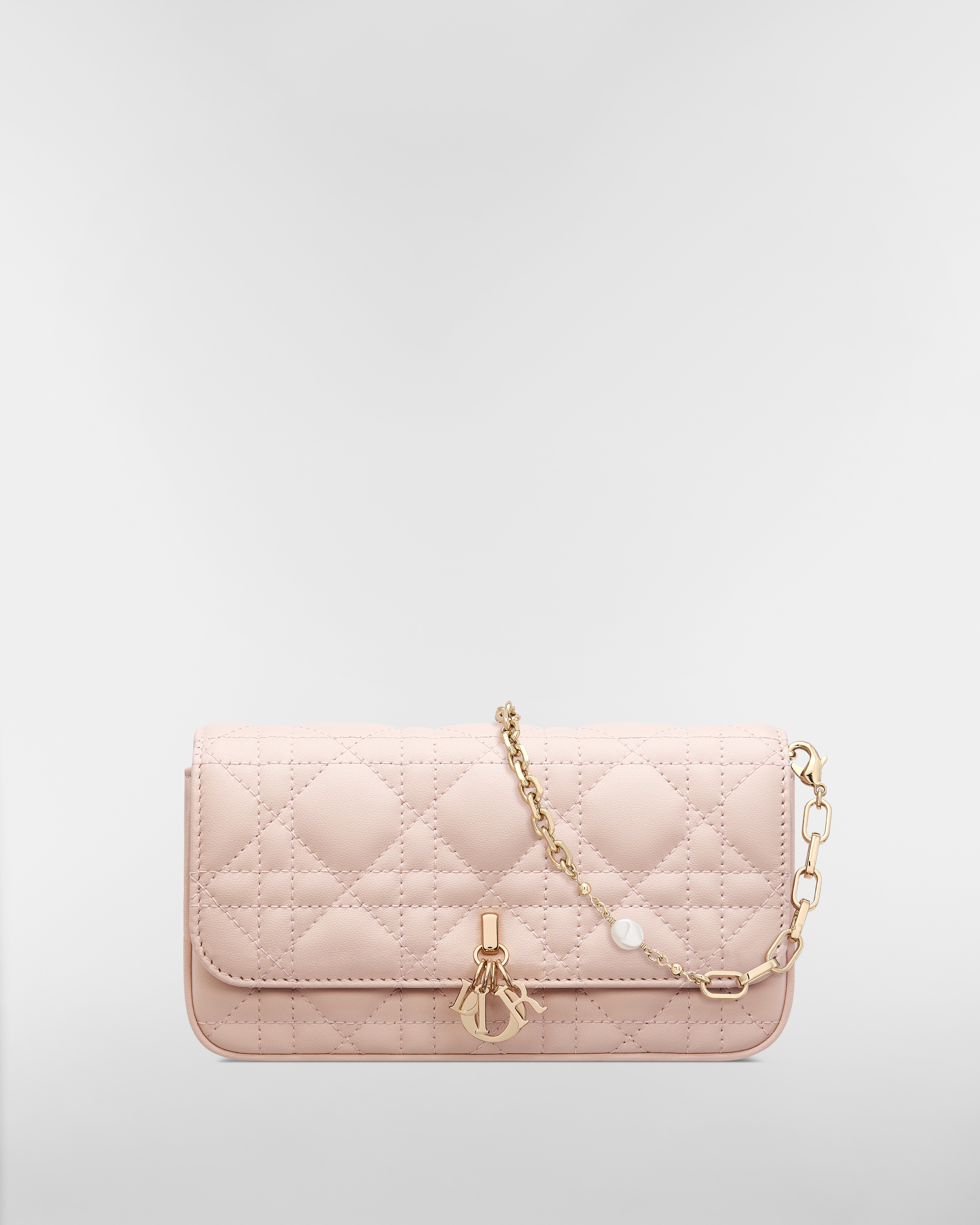 My Dior - Dior Talk 휴대폰 파우치 파우더 핑크 까나쥬 양가죽 E01