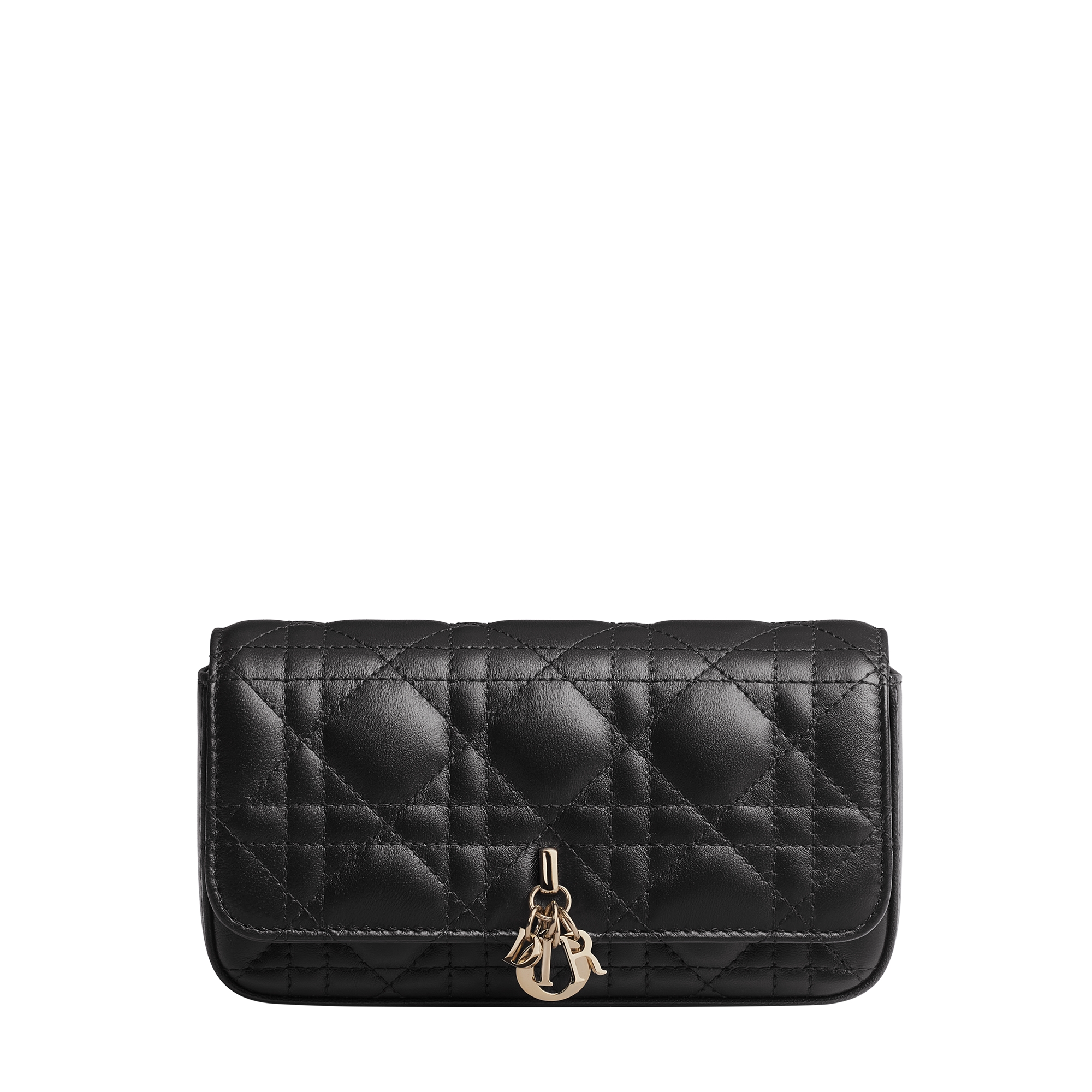  Zwart lamsleer met Cannage-motief