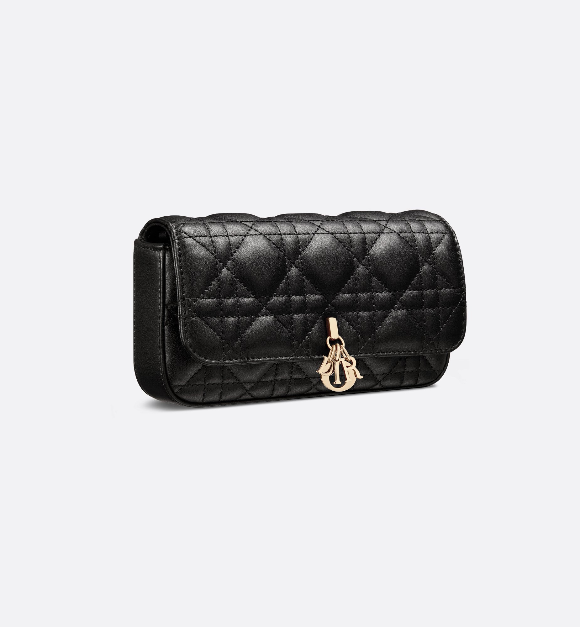 My Dior - Dior Talk Phone Pouch Black Cannage Lambskin | DIOR My Dior - Dior Talk Phone Pouch Black Cannage Lambskin | DIOR