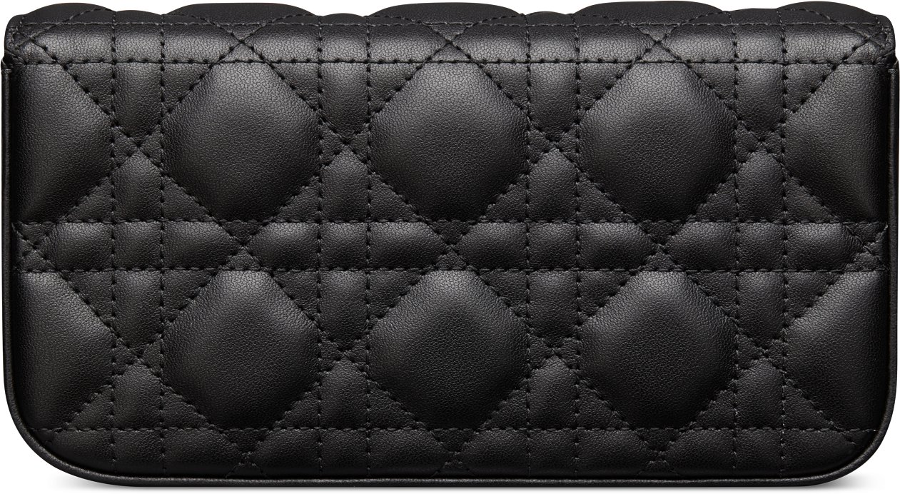 My Dior Dior Talk Phone Pouch Black Cannage Lambskin DIOR