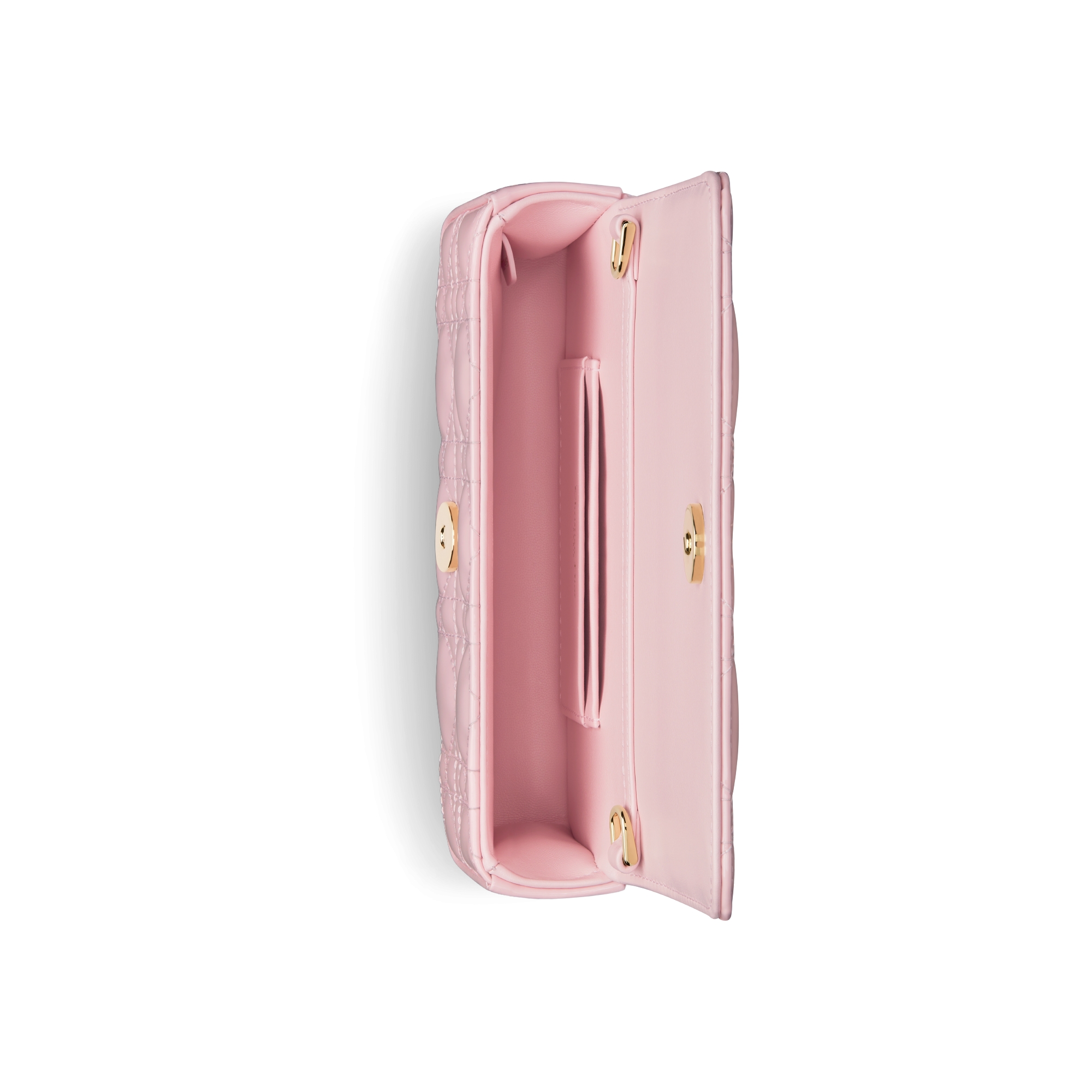 Pochette pour téléphone Dior Talk My Dior Cuir de veau Cannage verni rose fleur de cerisier E06