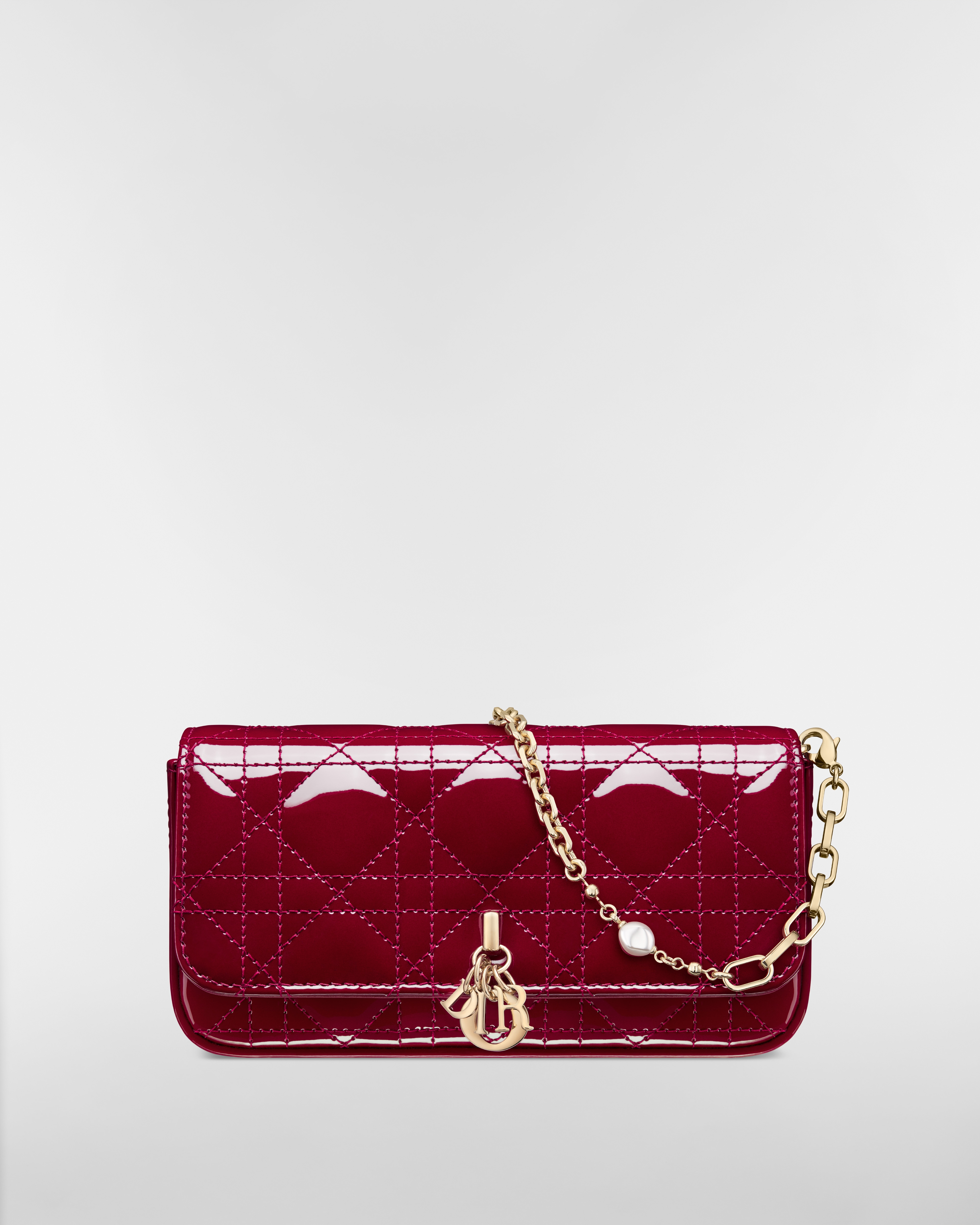 My Dior – Dior Talk Smartphone Pouch Cannage Kalbslackleder in Kirschrot E01