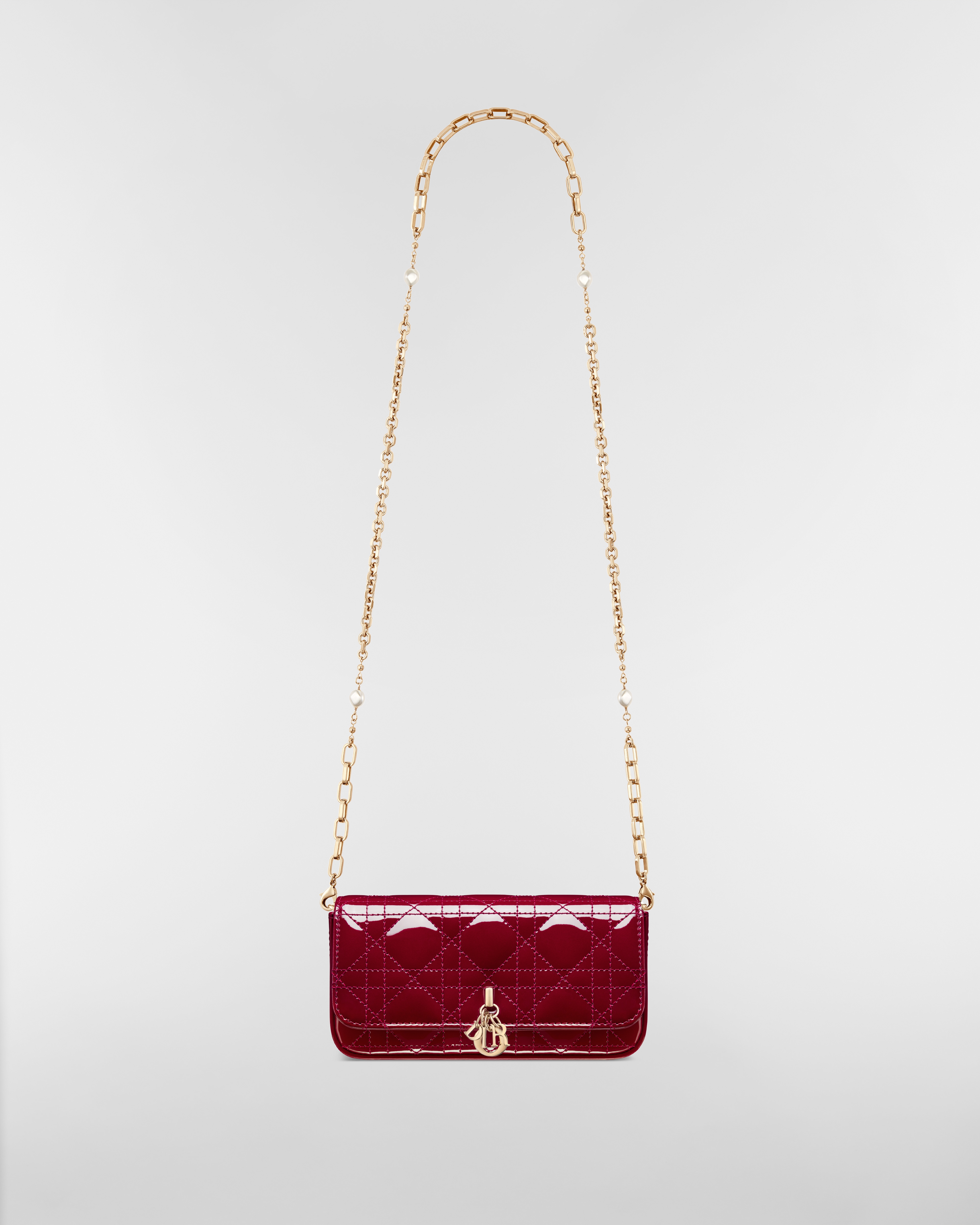 My Dior – Dior Talk Smartphone Pouch Cannage Kalbslackleder in Kirschrot E07