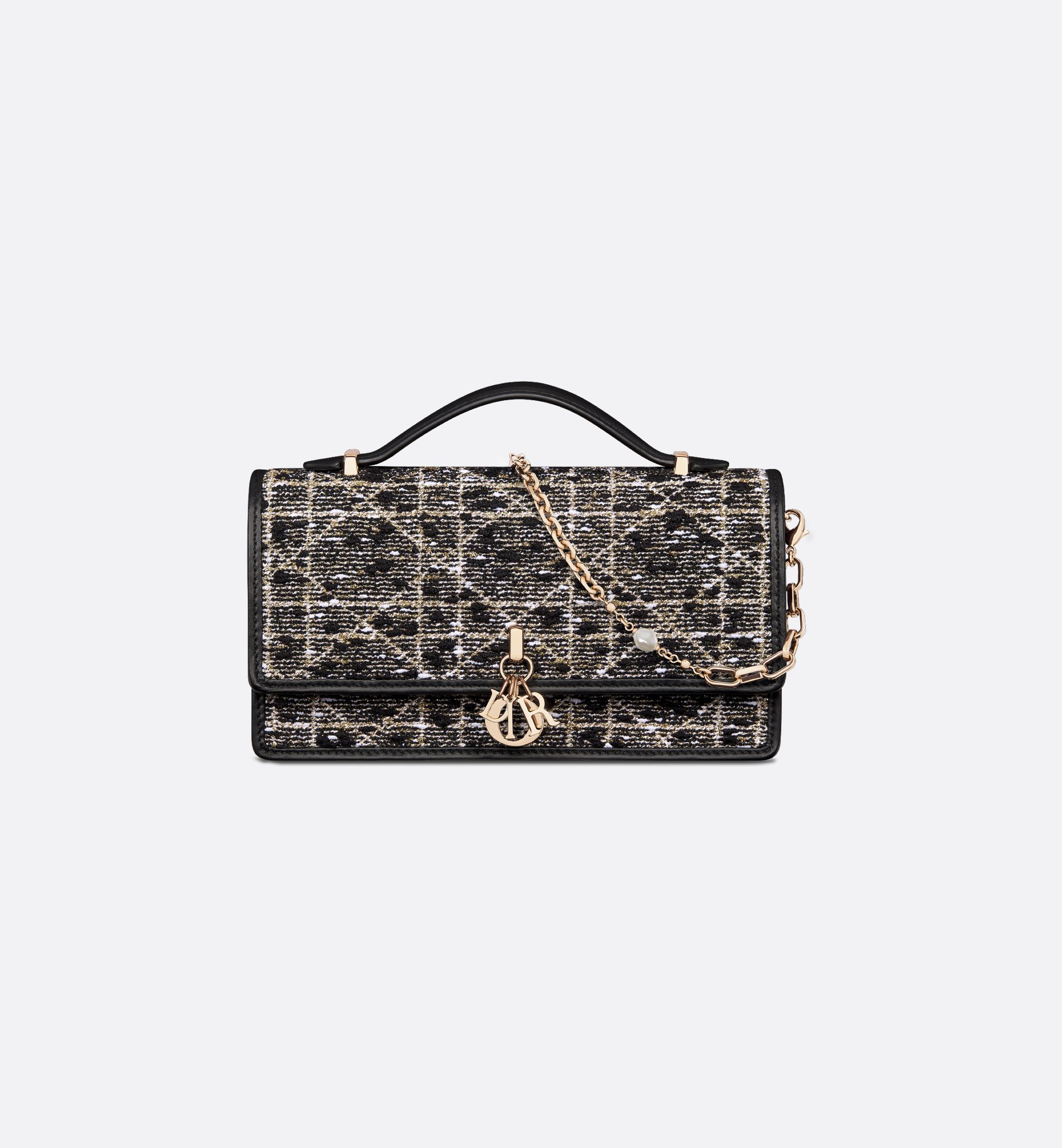 TWEED MINI POUCH BLACK TWEED MINI POUCH BLACK