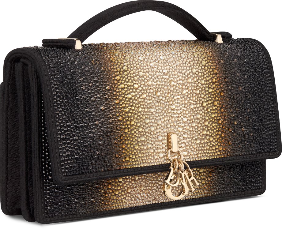 Dior Or My Dior Mini Bag Three quarter closed view