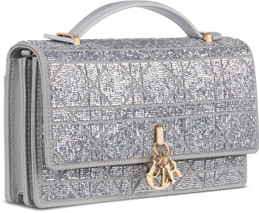 Dior Or My Dior Mini Bag Three quarter closed view