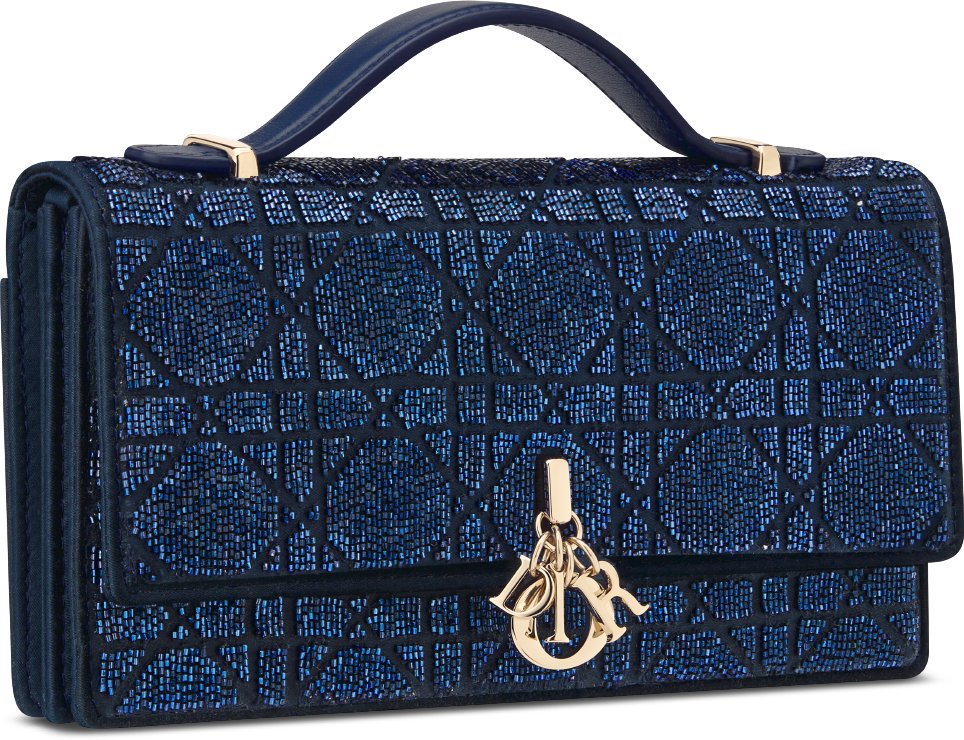 Dior Or My Dior Mini Bag Three quarter closed view