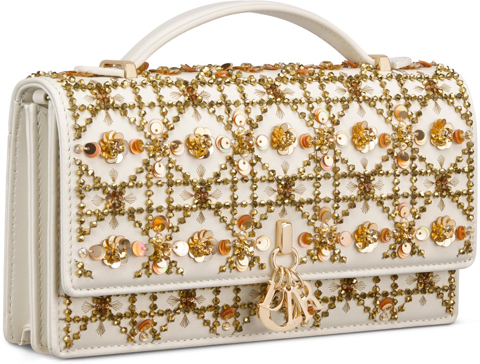 Dior Or My Dior Mini Bag Three quarter closed view