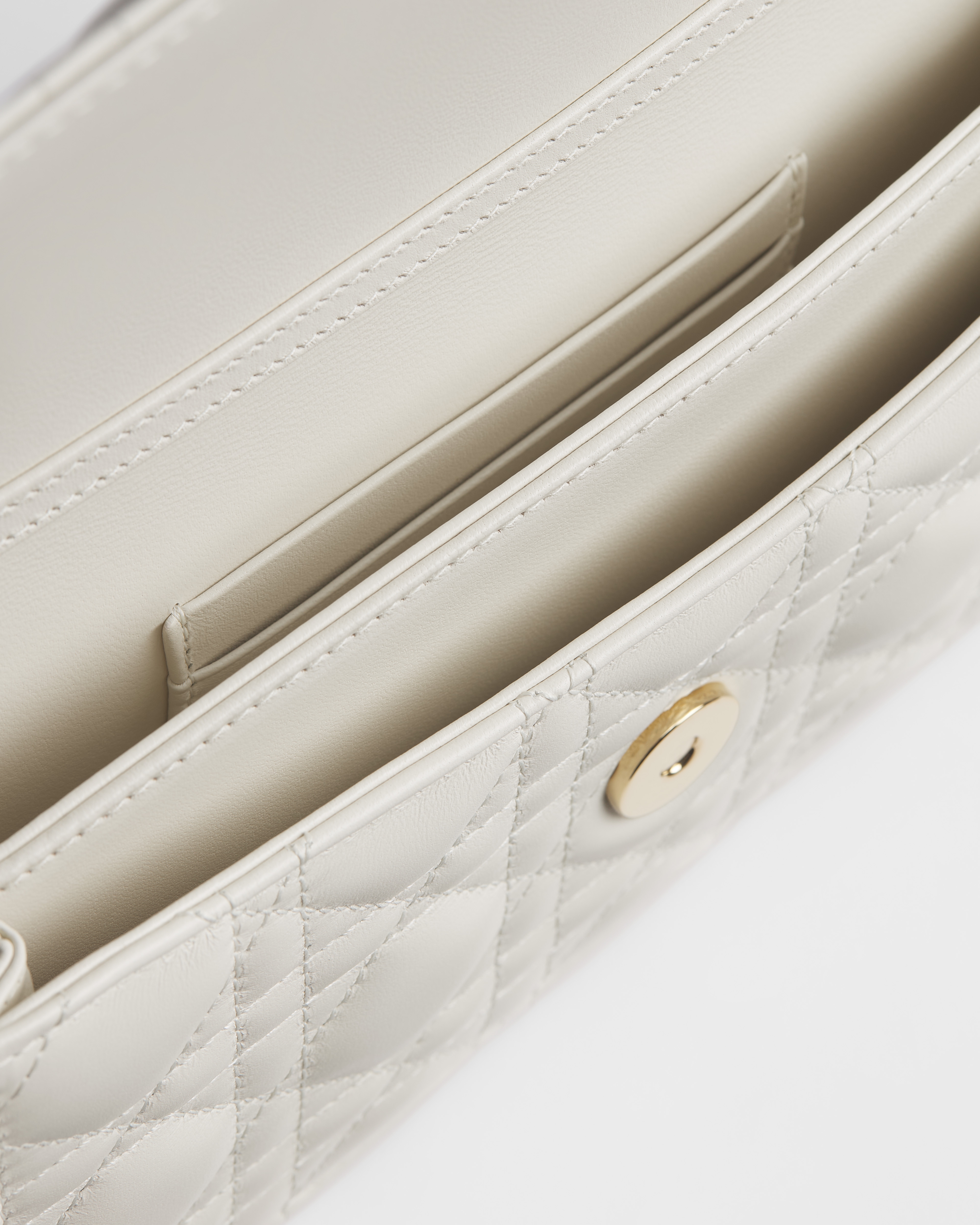 My Dior 迷你包 奶白色 Cannage 籐格紋羊皮 E06