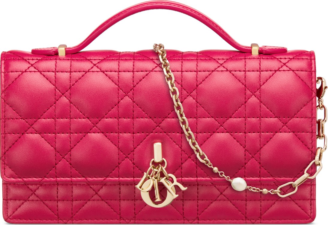 My Dior Mini Bag Antique Pink Cannage Lambskin DIOR